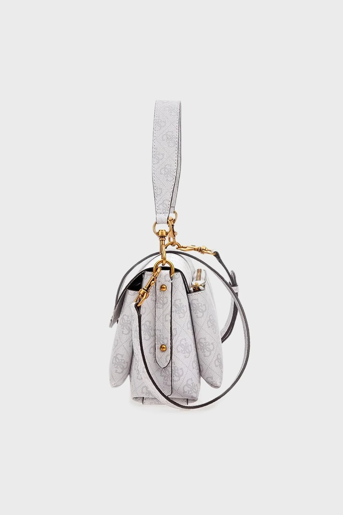 Guess Eco Logolu Ayarlanabilir Omuz Askılı Bayan Çanta HWESB839019 STL GRİ - 3