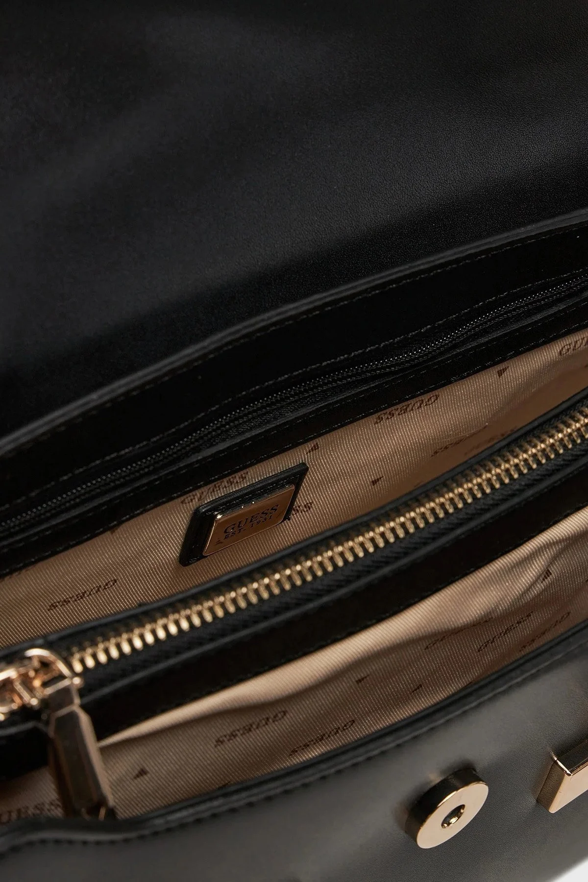 Guess Eco Logolu Çıkarılabilir Askılı HWEVG964120 Bayan Çanta HWEVG9 64120 BLA SİYAH - 7