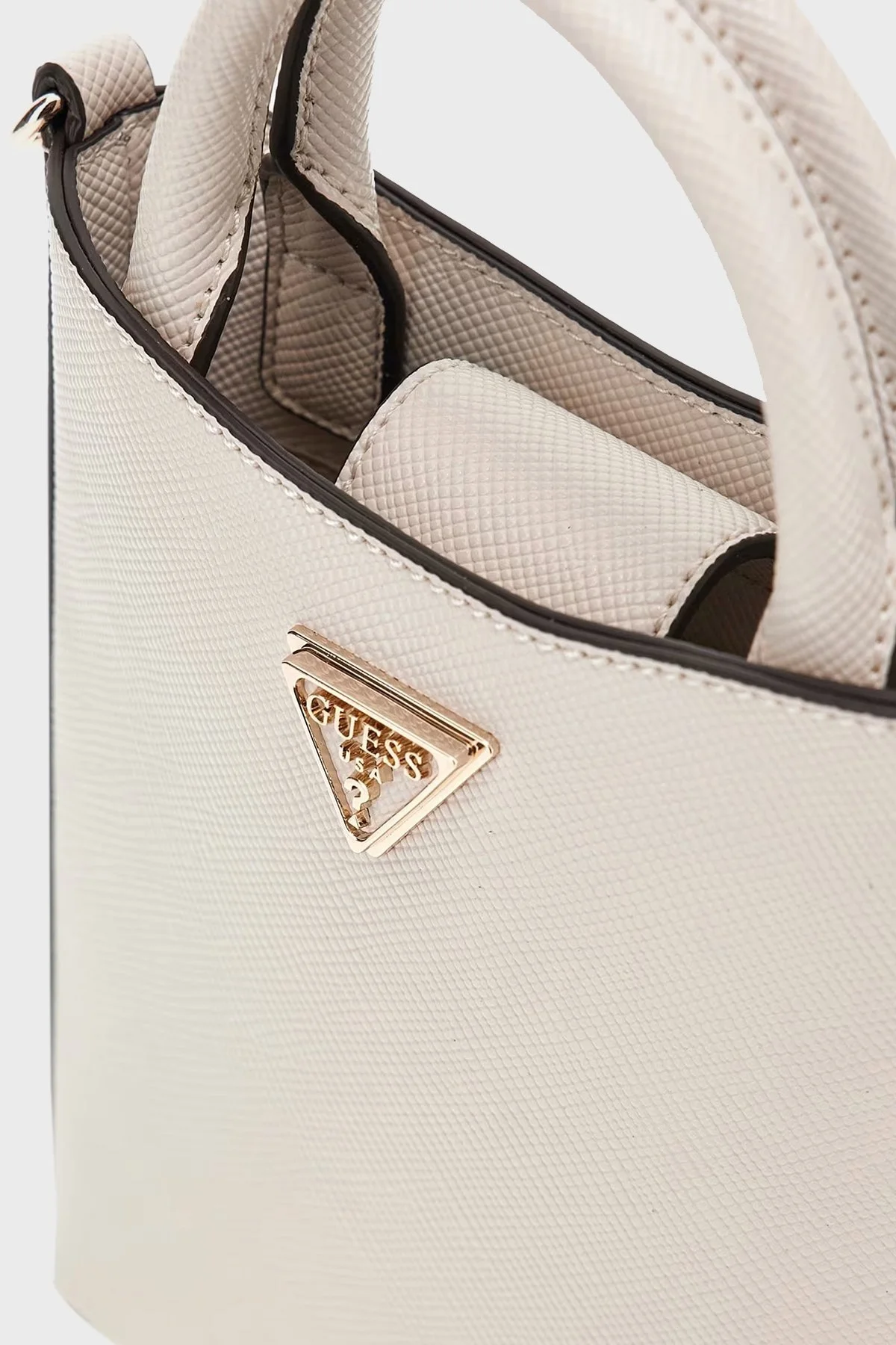 Guess Eco Logolu Çıkarılabilir Askılı Mini HWEZG951281 Bayan Çanta HWEZG9 51281 STO TAŞ - 4