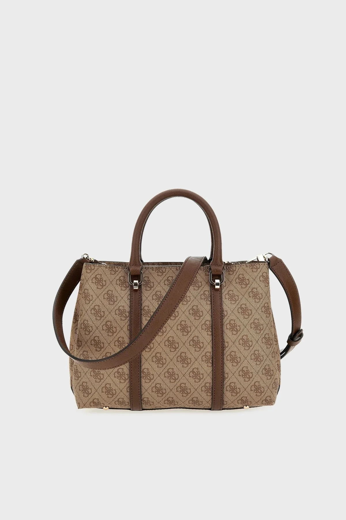 Guess Eco Logolu Mini Cüzdan Detaylı Çıkarılabilir Omuz Askılı Bayan Çanta HWESG896806 LGW KAHVE - 4