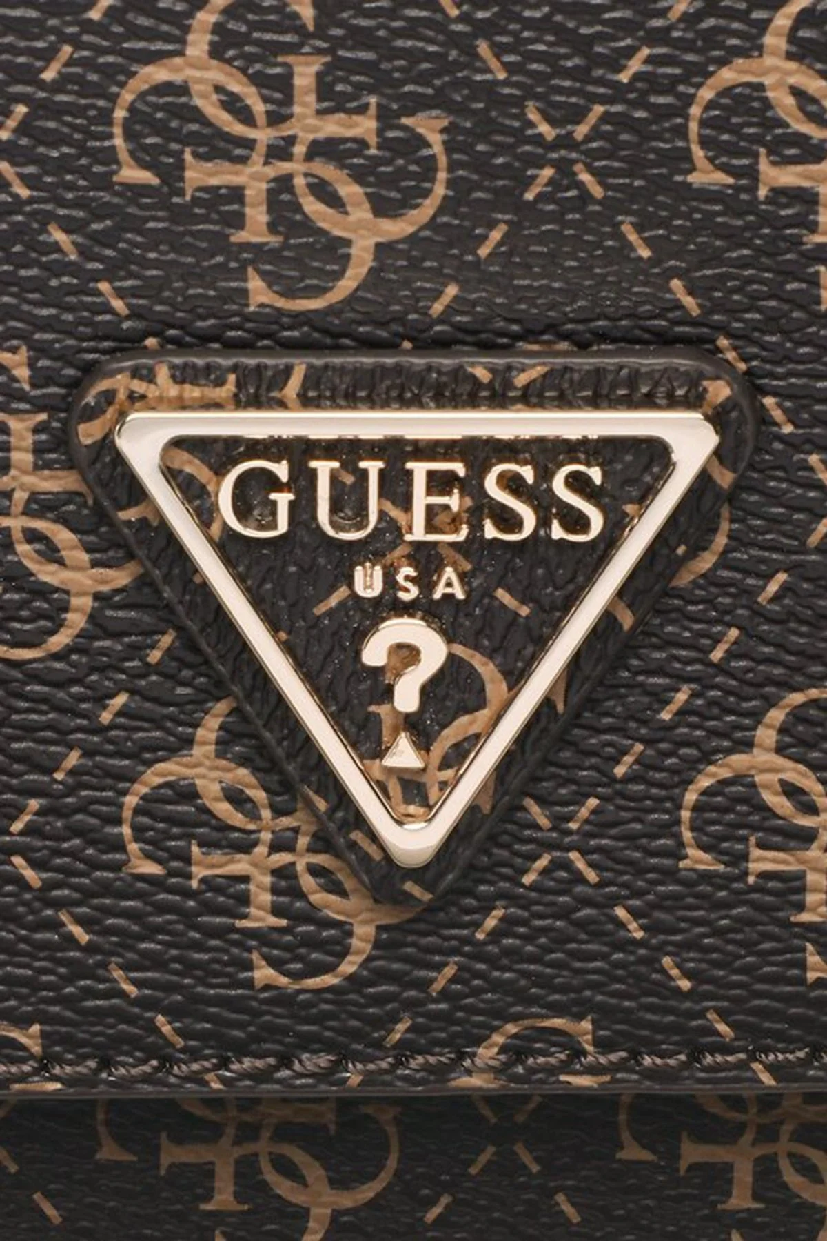 Guess Eco Logolu Zincir Askılı Çapraz Bayan Çanta HWESG876721 BNL KAHVE - 4