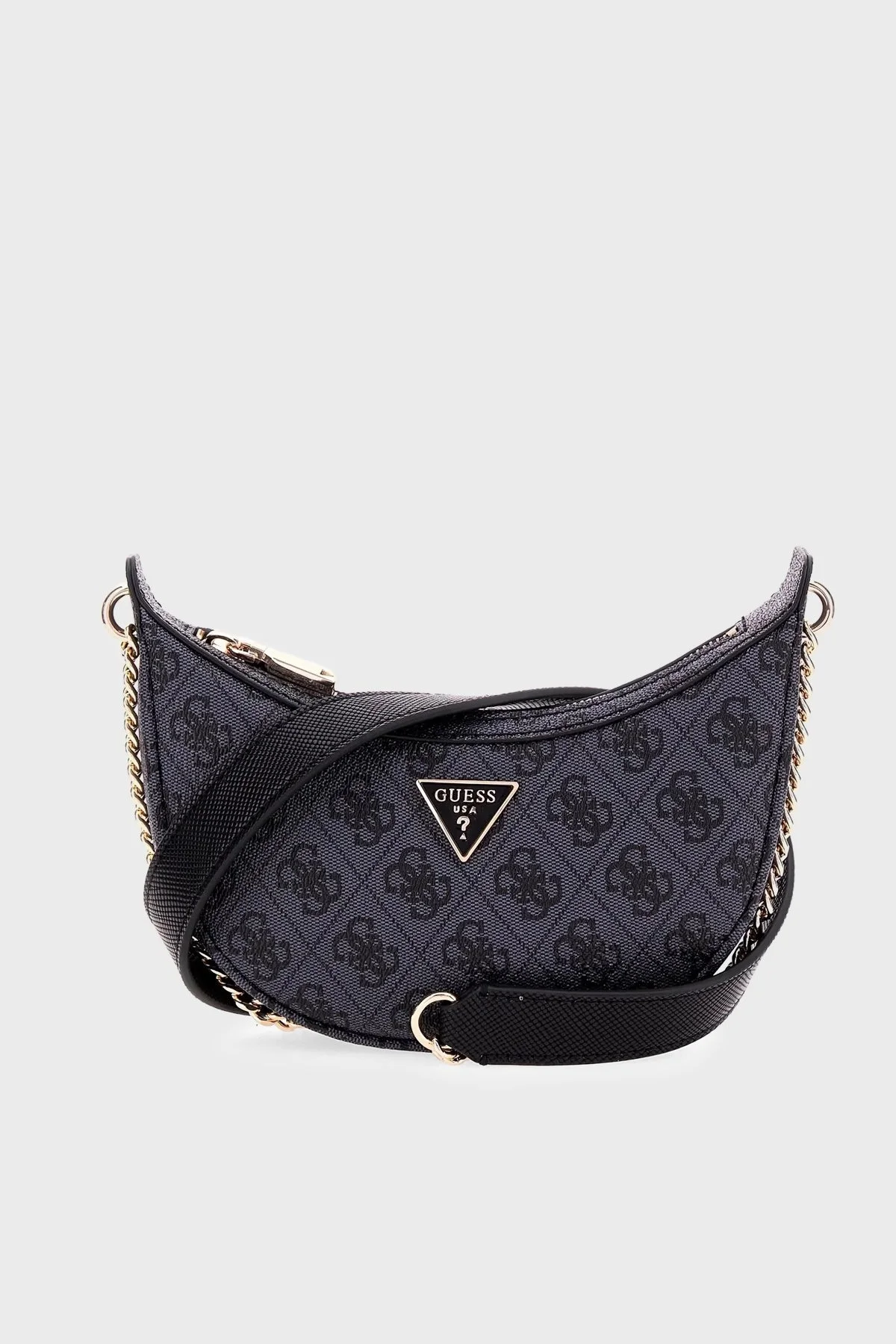 Guess Eco Logolu Zincir Detaylı Omuz Askılı Bayan Çanta HWESG896872 CLO ANTRASİT - 1