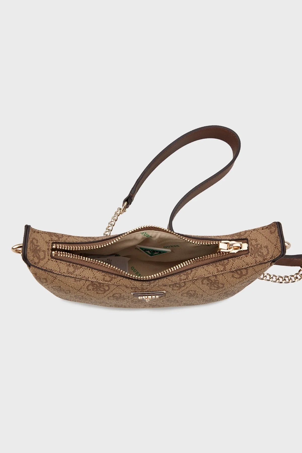Guess Eco Logolu Zincir Detaylı Omuz Askılı Bayan Çanta HWESG896872 LGW KAHVE - 4