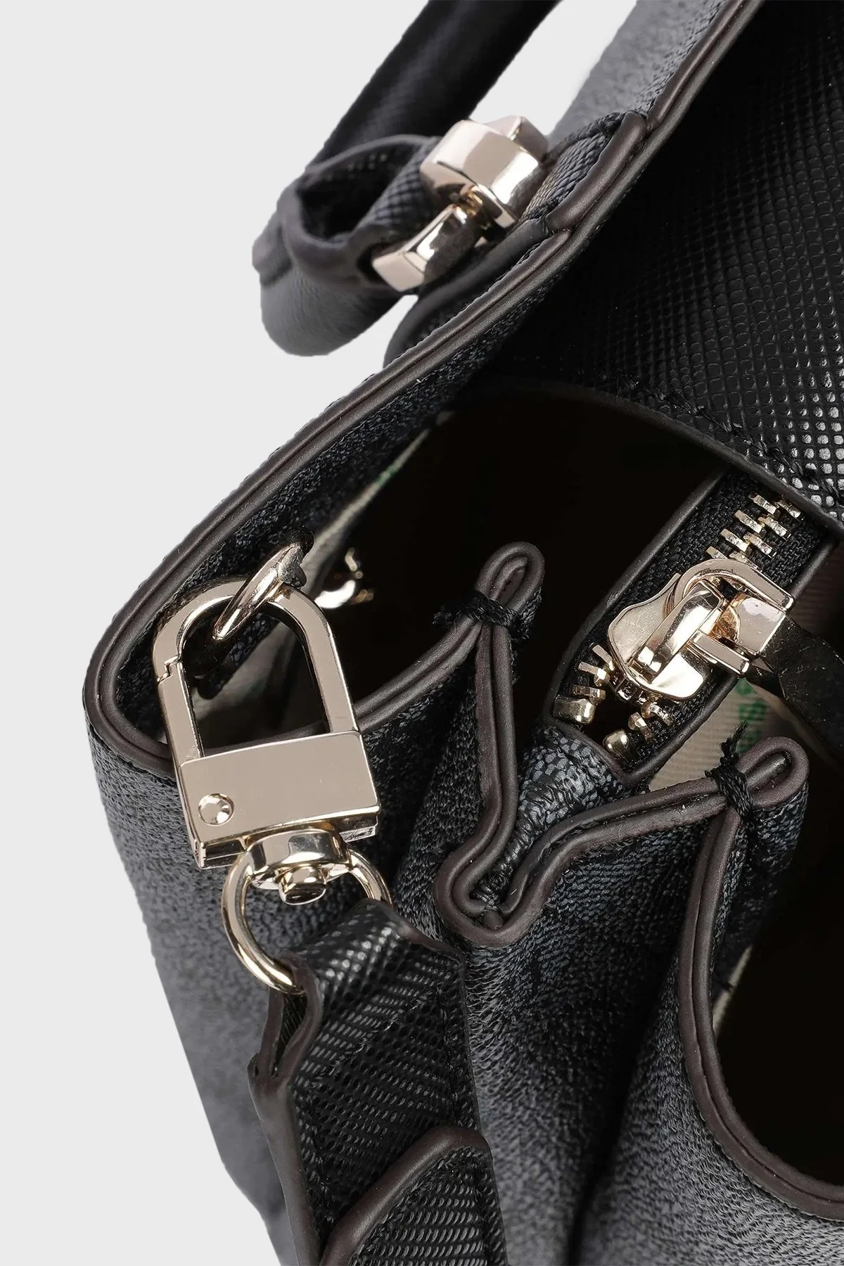 Guess Eco Mini Cüzdanlı Çıkarılabilir Omuz Askılı Bayan Çanta HWESG896806 CLO ANTRASİT - 4