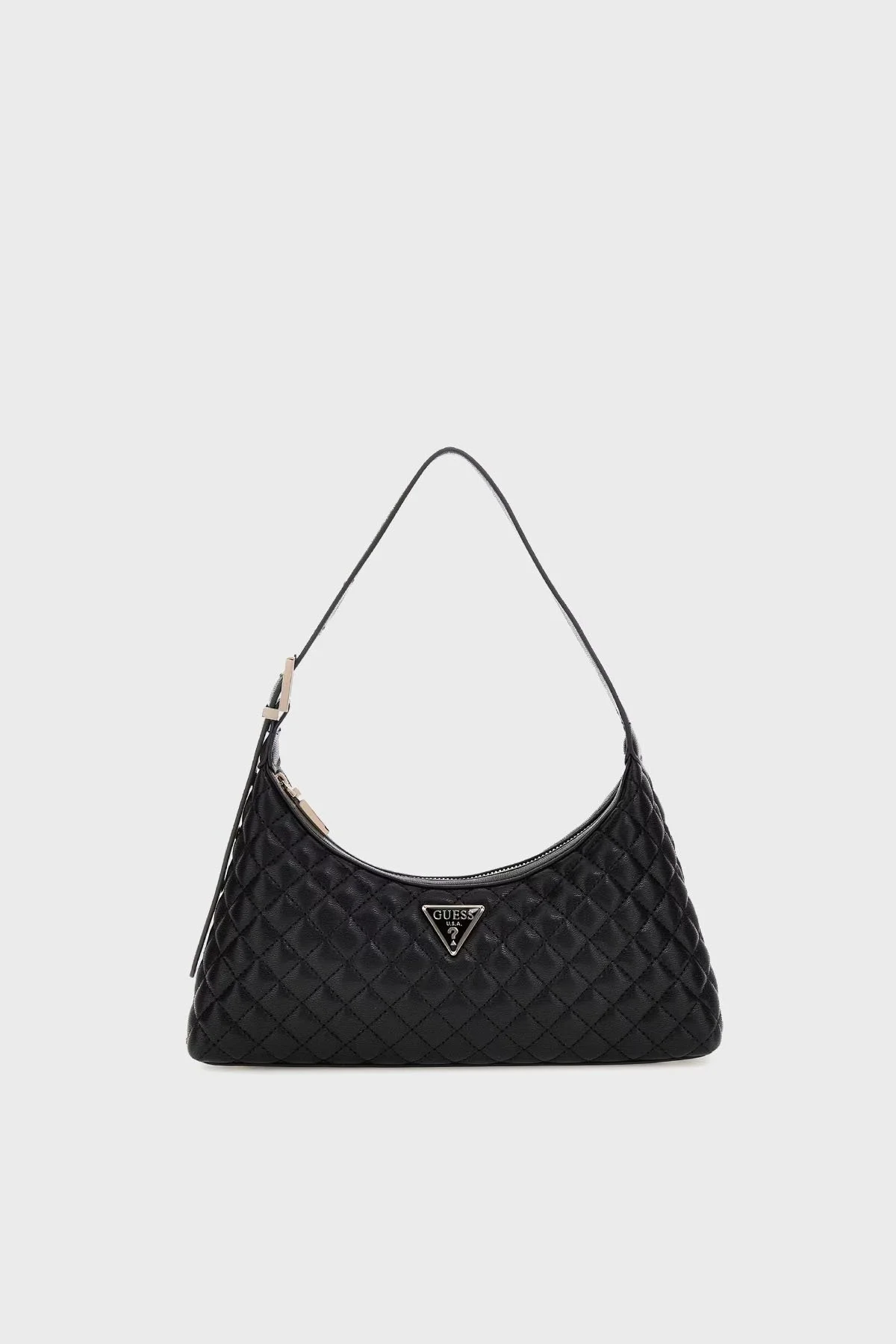 Guess Eco Riannee Kapitoneli Ayarlanabilir Askılı HWEQG954117 Bayan Çanta HWEQG9 54117 BLA SİYAH - 5