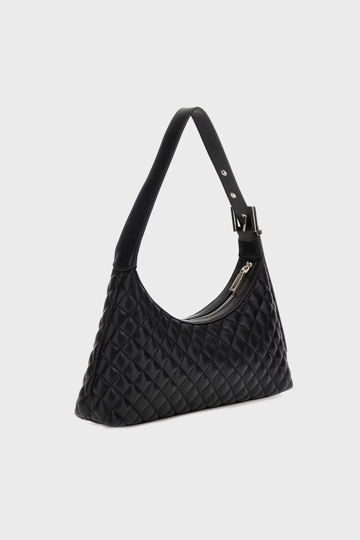 Guess Eco Riannee Kapitoneli Ayarlanabilir Askılı HWEQG954117 Bayan Çanta HWEQG9 54117 BLA SİYAH - 6