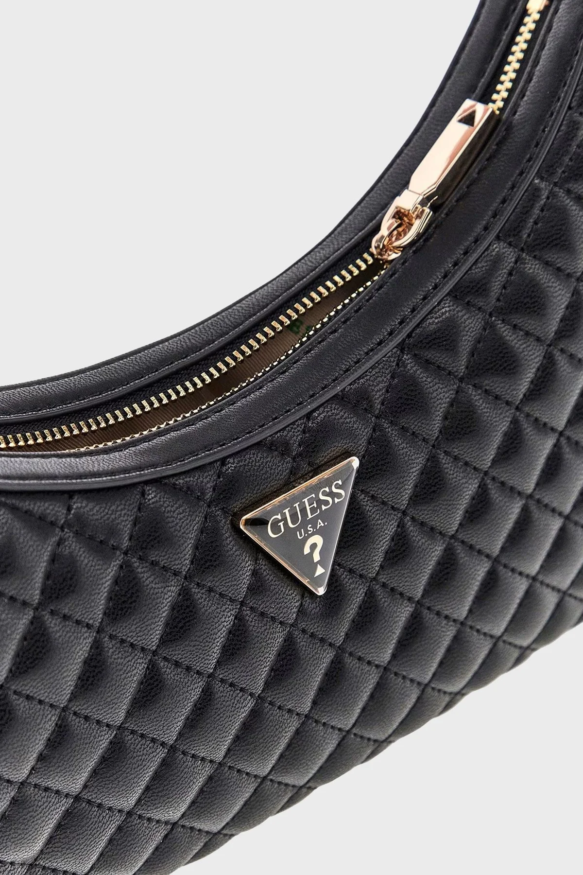 Guess Eco Riannee Kapitoneli Ayarlanabilir Askılı HWEQG954117 Bayan Çanta HWEQG9 54117 BLA SİYAH - 7