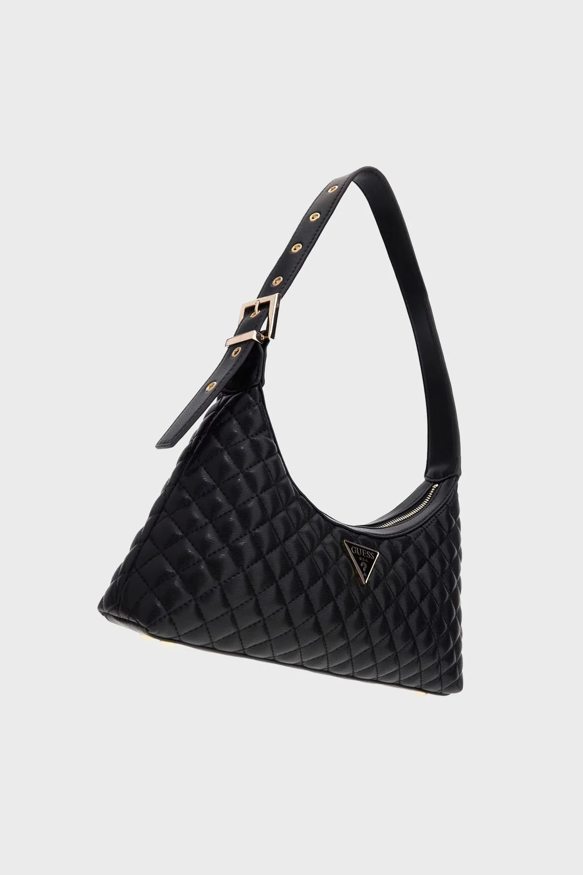 Guess Eco Riannee Kapitoneli Ayarlanabilir Askılı HWEQG954117 Bayan Çanta HWEQG9 54117 BLA SİYAH - 8