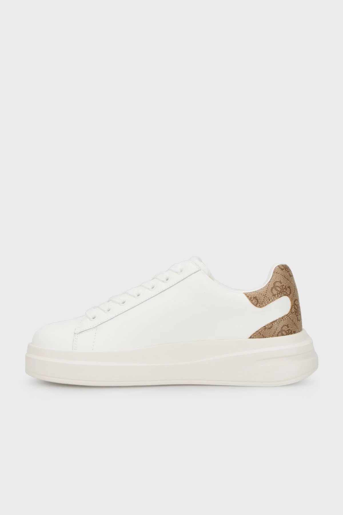 Guess Elbina Deri Sneaker FLPVIBLEA12WBEIB Bayan Ayakkabı FLPVIB LEA12 WBEIB BEYAZ - 2