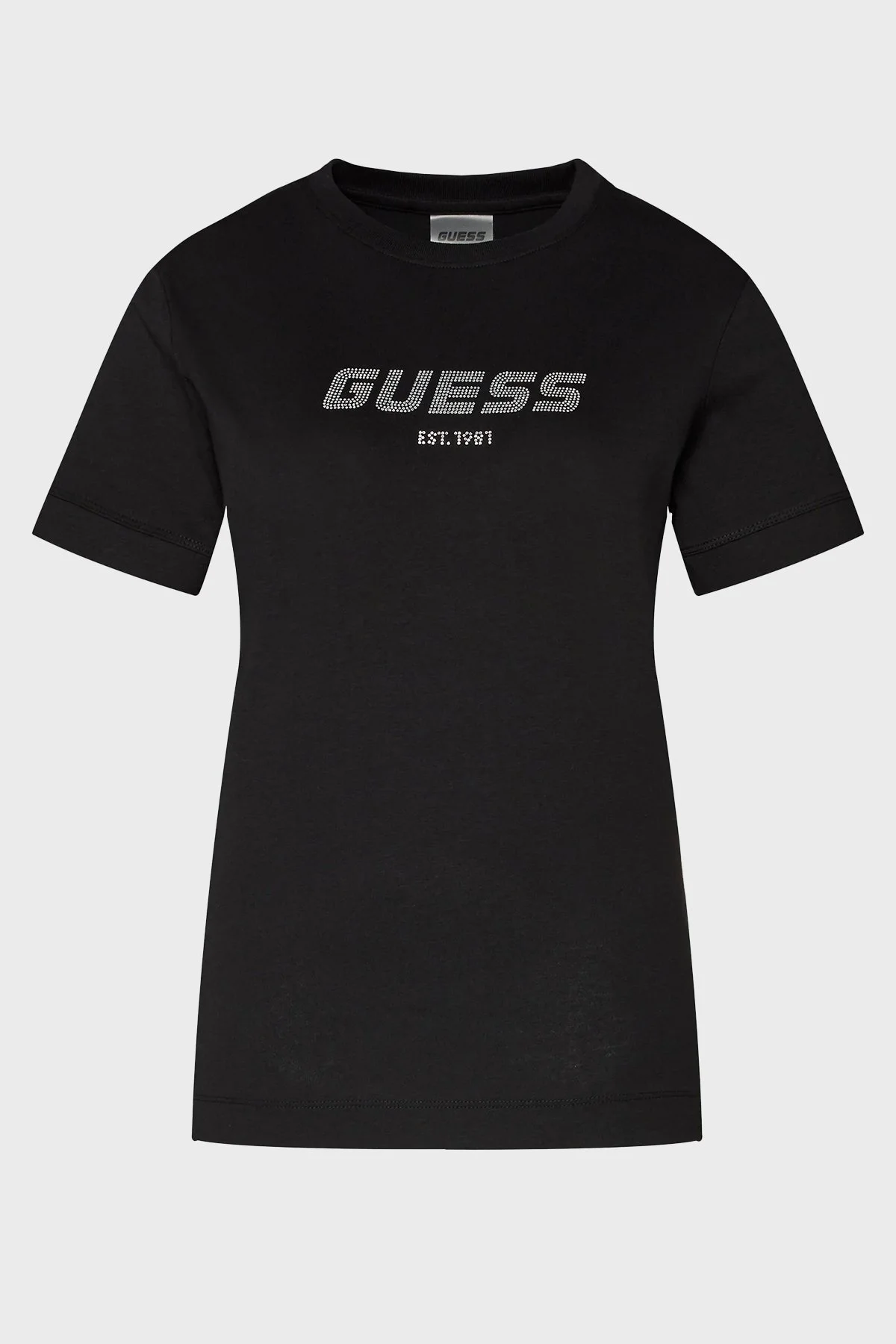 Guess Eleanora Pamuklu Regular Fit V4RI10K8HM4 Bayan T Shirt V4RI10 K8HM4 JBLK SİYAH - 6