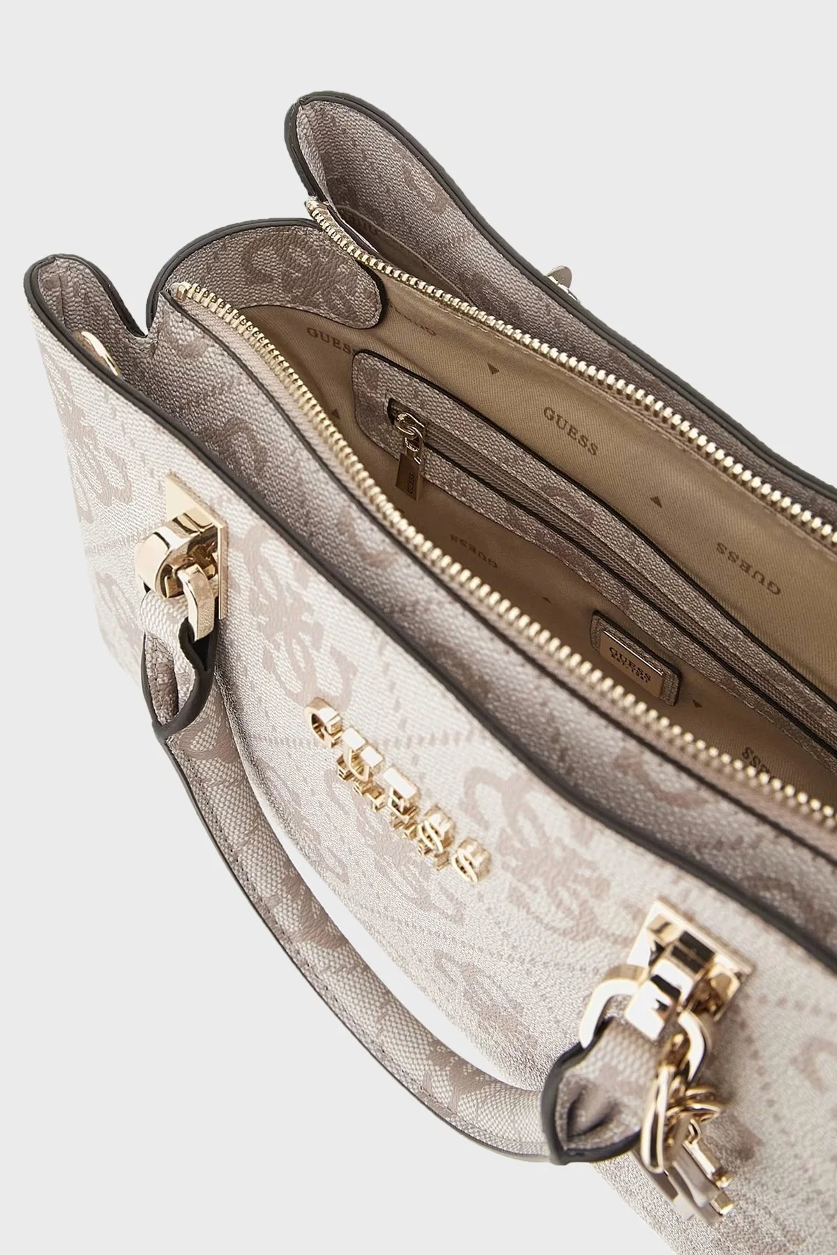 Guess Eliette Çıkarılabilir Omuz Askılı HWSO9315060 Bayan Çanta HWSO9315060 DVL EKRU - 5