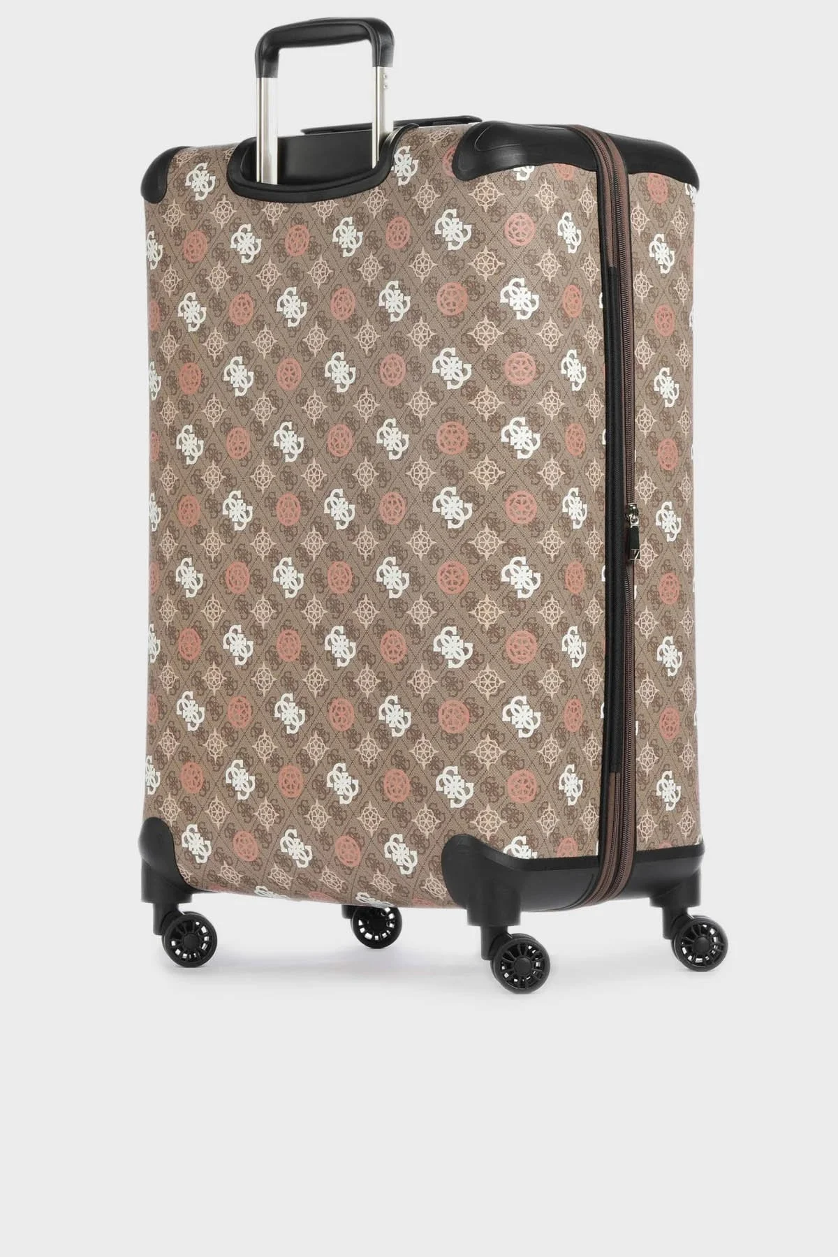 Guess Eliette Logolu Fermuarlı Şifre Kilitli Büyük Boy TWB93159880 Bayan Valiz TWB93159880 LOU KAHVE - 2