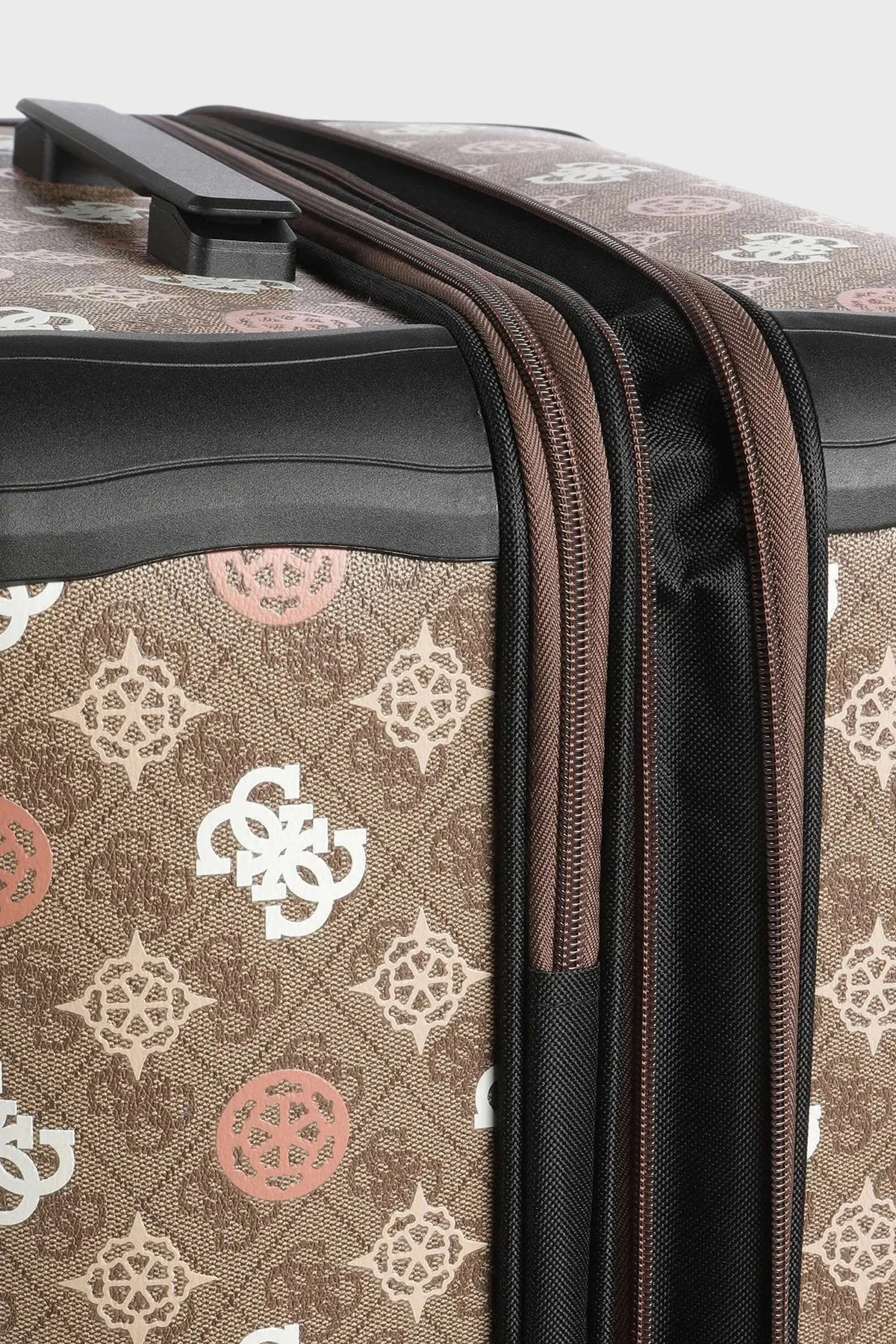 Guess Eliette Logolu Fermuarlı Şifre Kilitli Büyük Boy TWB93159880 Bayan Valiz TWB93159880 LOU KAHVE - 3