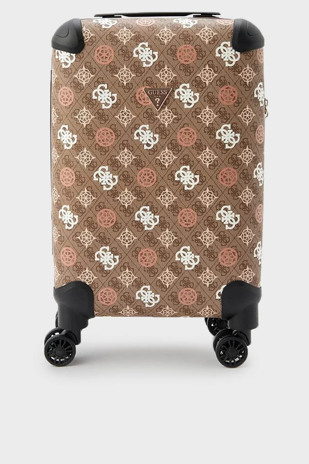 Guess Eliette Logolu Fermuarlı Şifre Kilitli Küçük Boy TWB93159830 Bayan Valiz TWB93159830 LOU KAHVE - 1