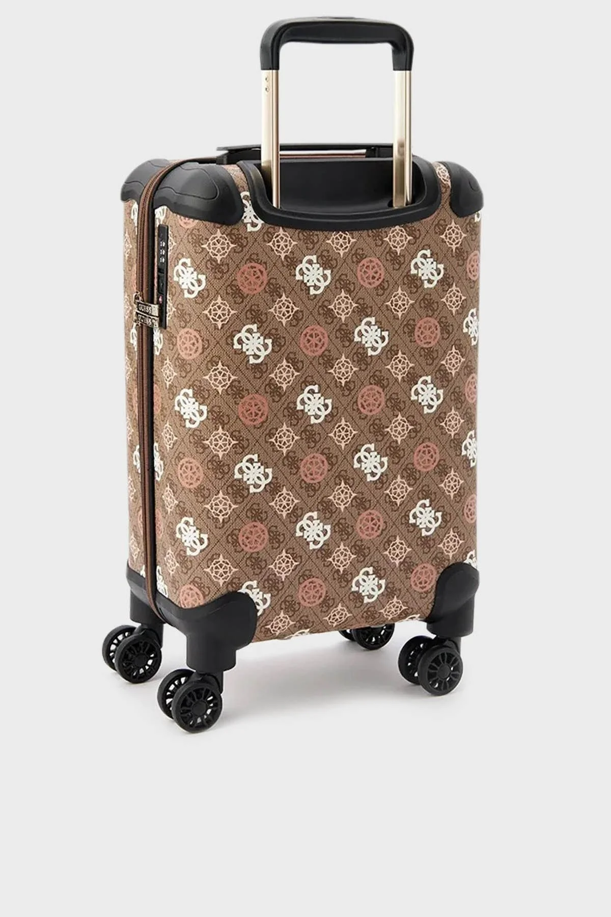 Guess Eliette Logolu Fermuarlı Şifre Kilitli Küçük Boy TWB93159830 Bayan Valiz TWB93159830 LOU KAHVE - 3