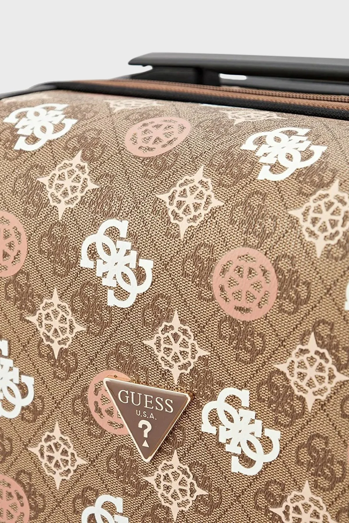 Guess Eliette Logolu Fermuarlı Şifre Kilitli Küçük Boy TWB93159830 Bayan Valiz TWB93159830 LOU KAHVE - 9