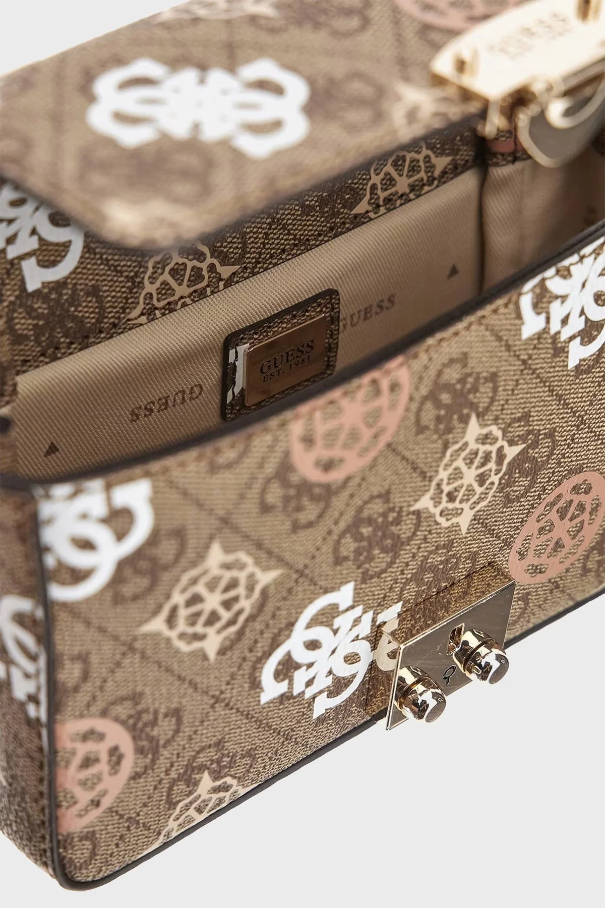 Guess Eliette Zincir Askılı Mini HWPS9315780 Bayan Çanta HWPS9315780 LOU KAHVE - 5