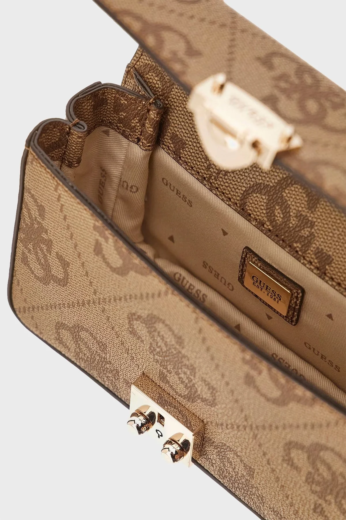 Guess Eliette Zincir Askılı Mini HWSO9315780 Bayan Çanta HWSO9315780 LTL KAHVE - 4