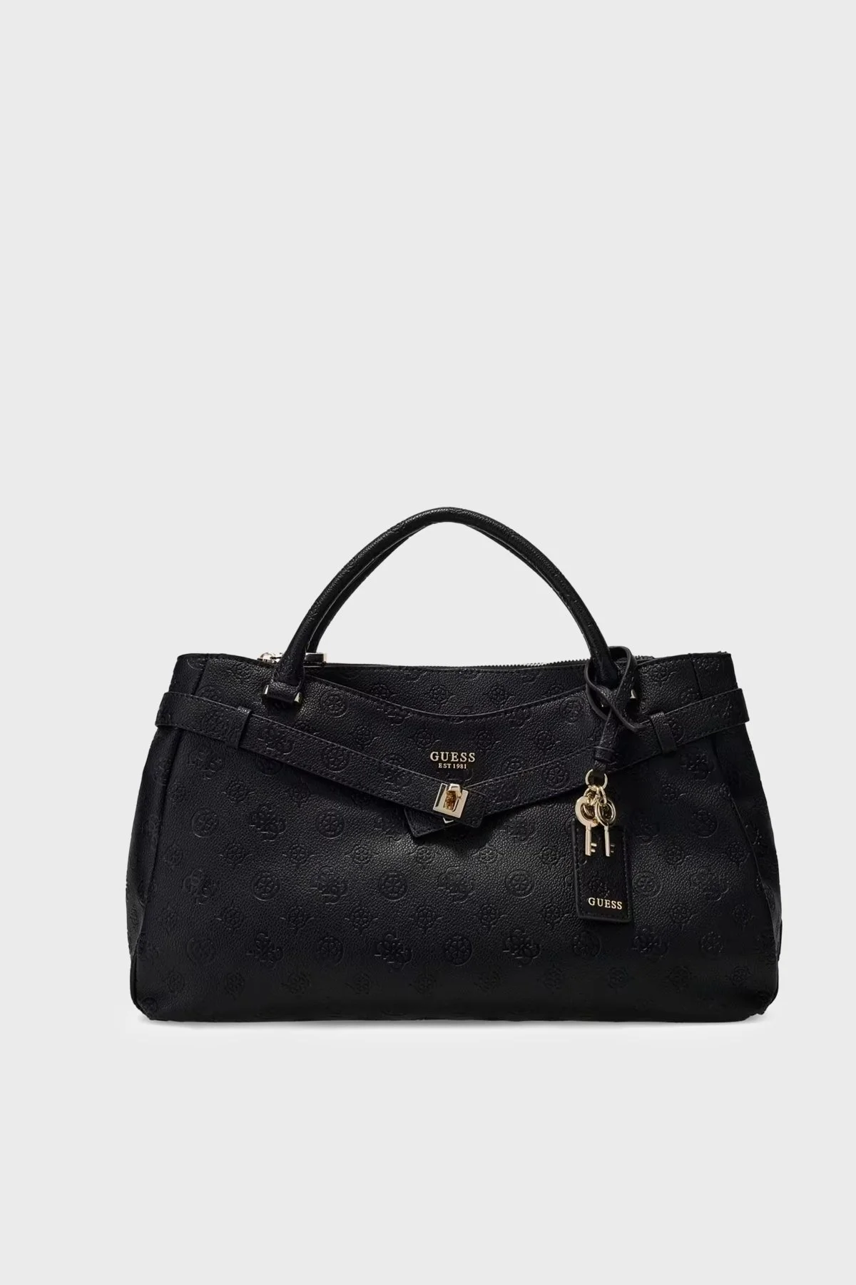 Guess Ella Logolu Çıkarılabilir Askılı HWPD9746060 Kadın Çanta HWPD97 46060 BLO Siyah - 1