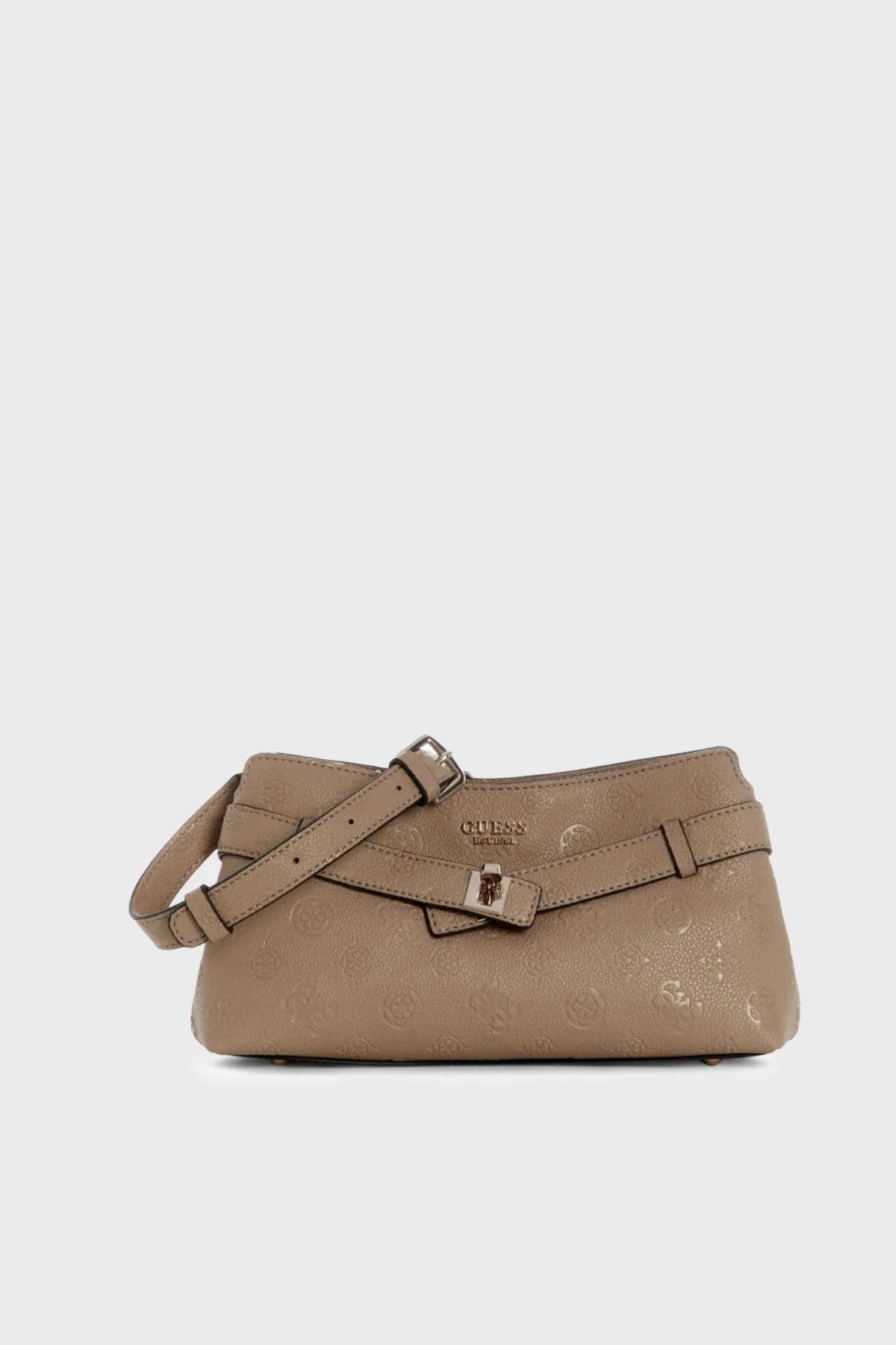 Guess Ella Logolu Çıkarılabilir Askılı HWPD9746730 Kadın Çanta HWPD97 46730 BIO Bej - 1
