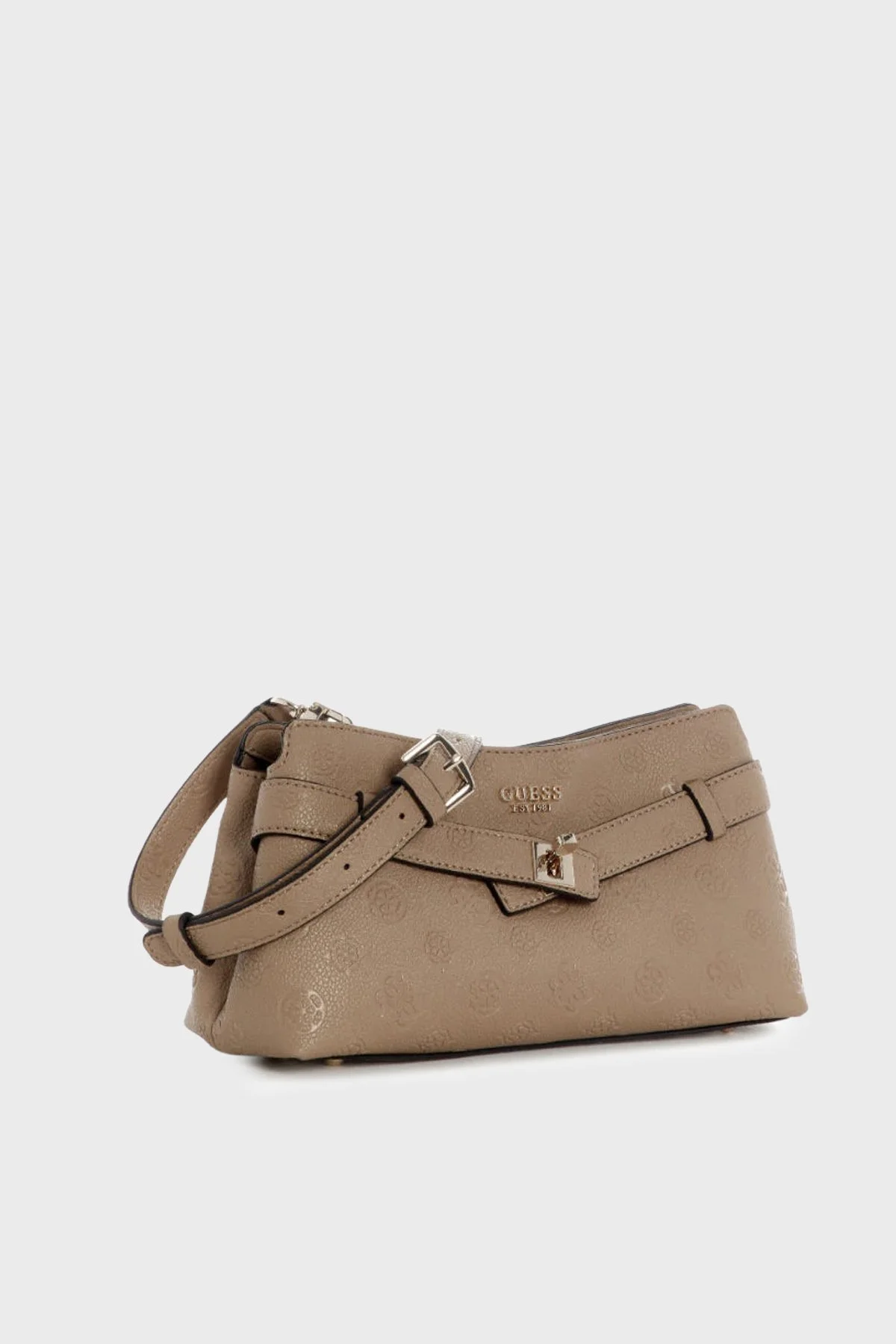 Guess Ella Logolu Çıkarılabilir Askılı HWPD9746730 Kadın Çanta HWPD97 46730 BIO Bej - 4