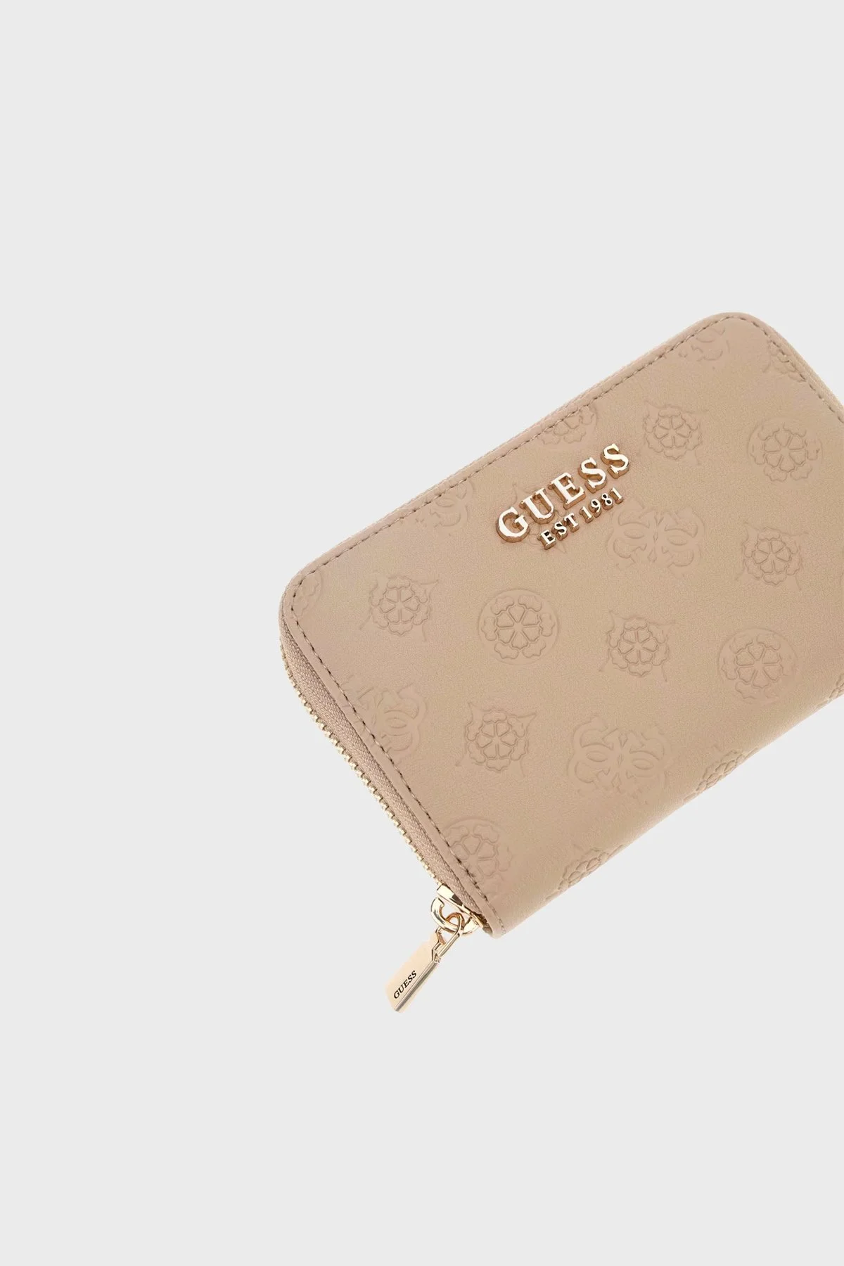 Guess Ella Logolu Fermuarlı SWPD9746140 Kadın Cüzdan SWPD97 46140 BIO Bej - 4