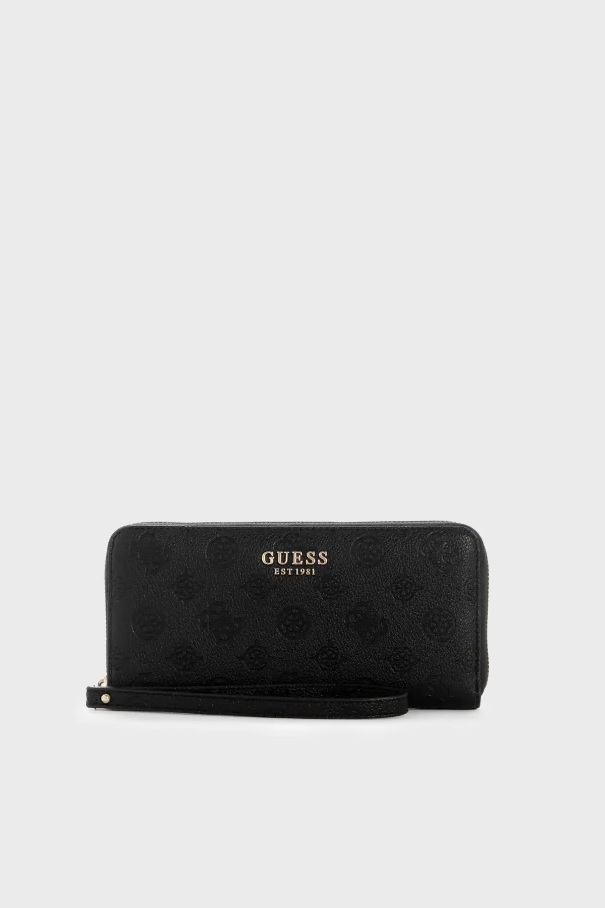 Guess Ella Logolu Fermuarlı SWPD9746146 Kadın Cüzdan SWPD97 46146 BLO Siyah - 1