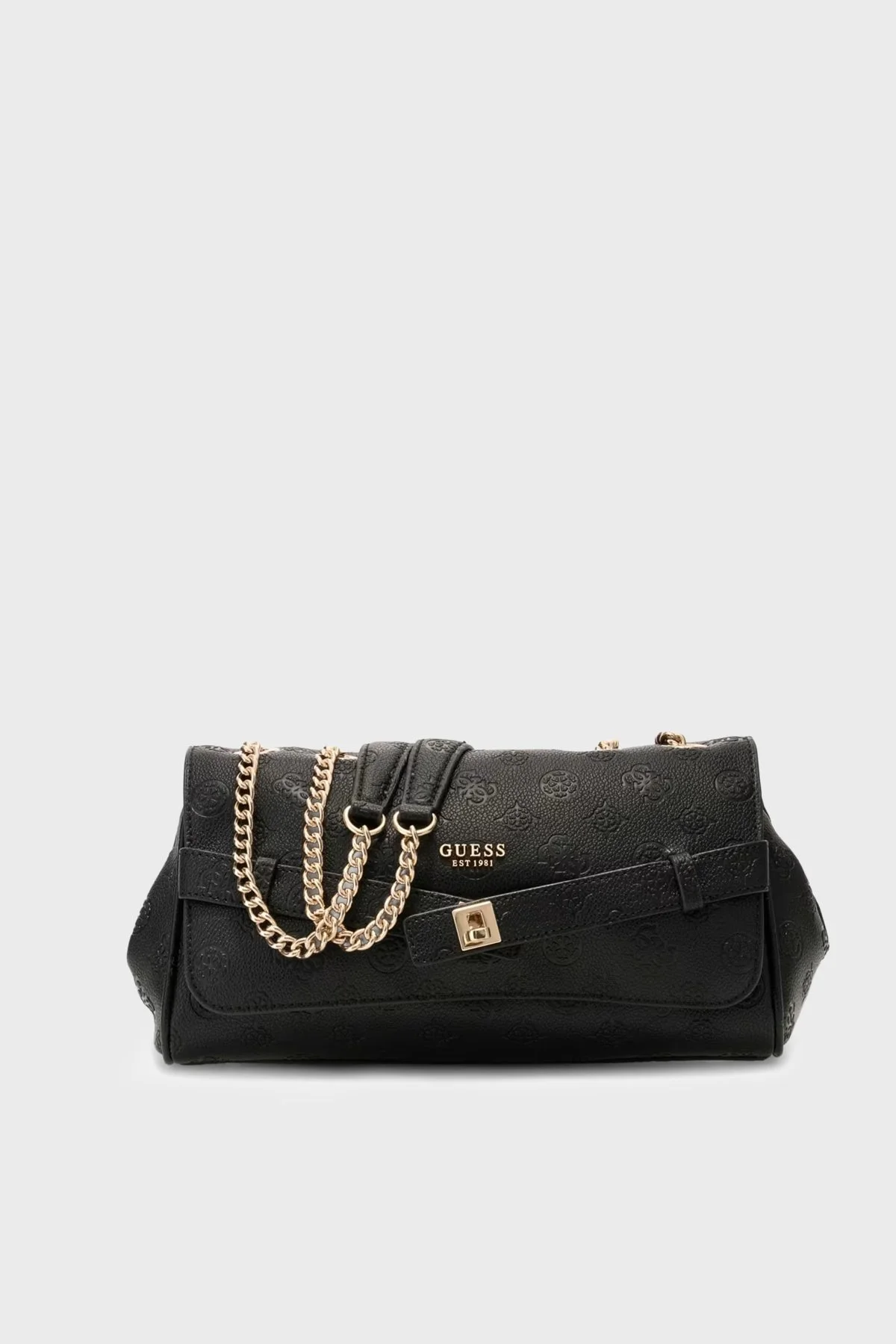 Guess Ella Logolu Zincir Askılı HWPD9746210 Kadın Çanta HWPD97 46210 BLO Siyah - 1