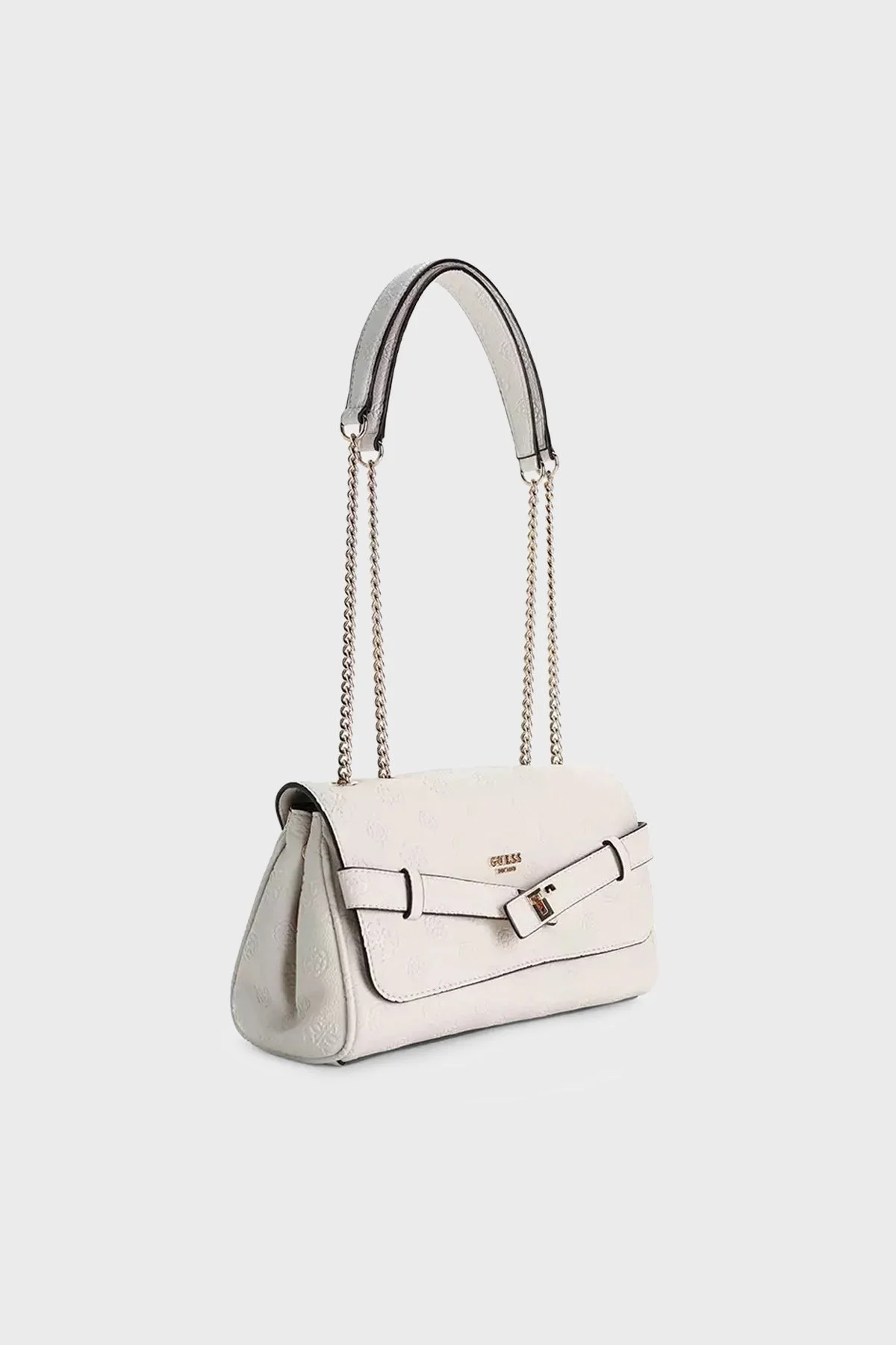Guess Ella Logolu Zincir Askılı HWPD9746210 Kadın Çanta HWPD97 46210 STL Ekru - 6