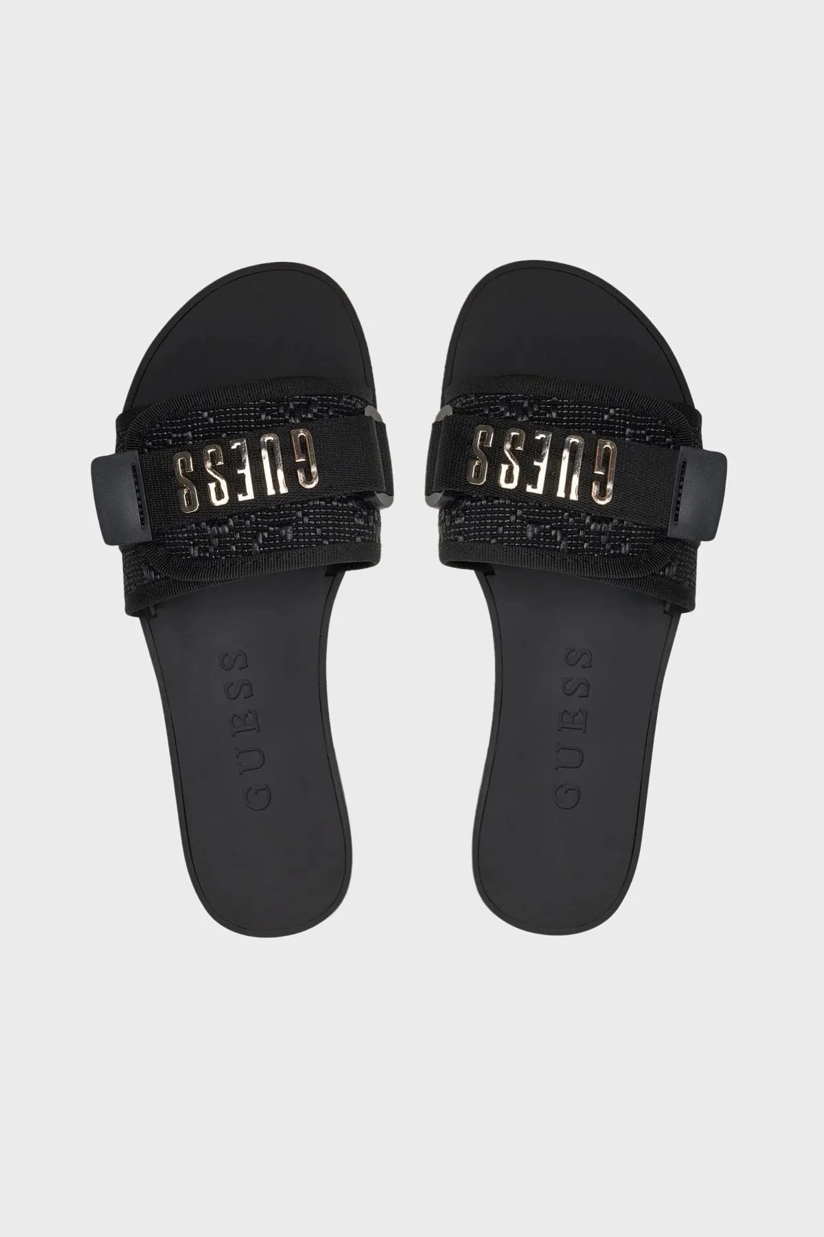 Guess Elyze Logolu FLGEL3ELE19 Bayan Terlik FLGEL3 ELE19 BLACK SİYAH - 9
