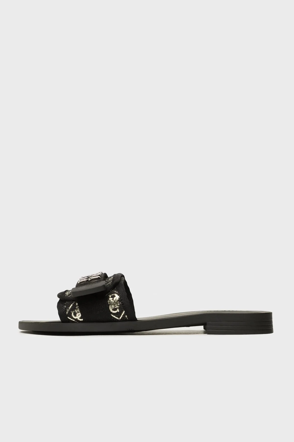 Guess Elyze2 Logolu Cırtlı Düz Bayan Terlik FL6E2L FAL19 BLKPL SİYAH - 2