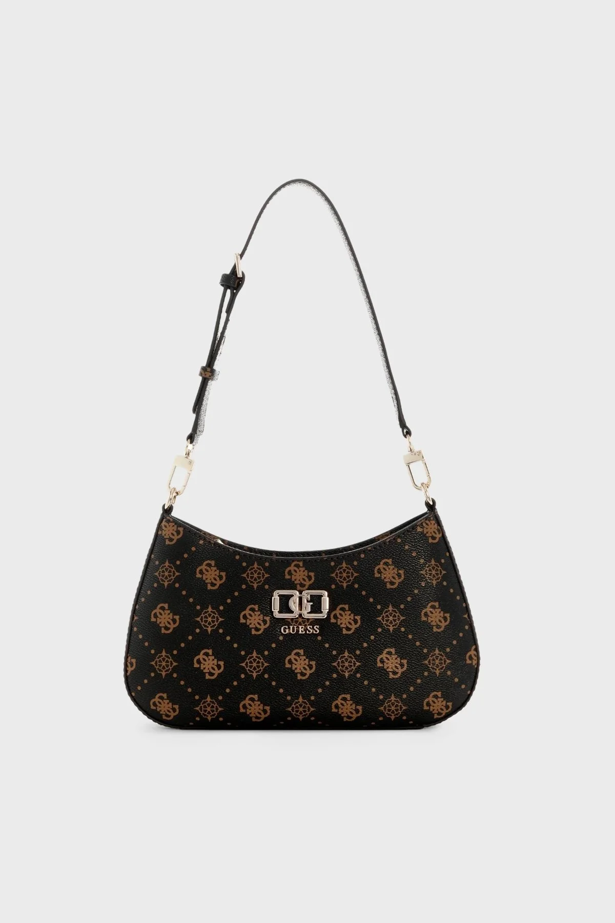 Guess Emelie Logolu Çıkarılabilir Omuz Askılı HWGP9928180 Kadın Çanta HWGP99 28180 ESL Kahve - 1