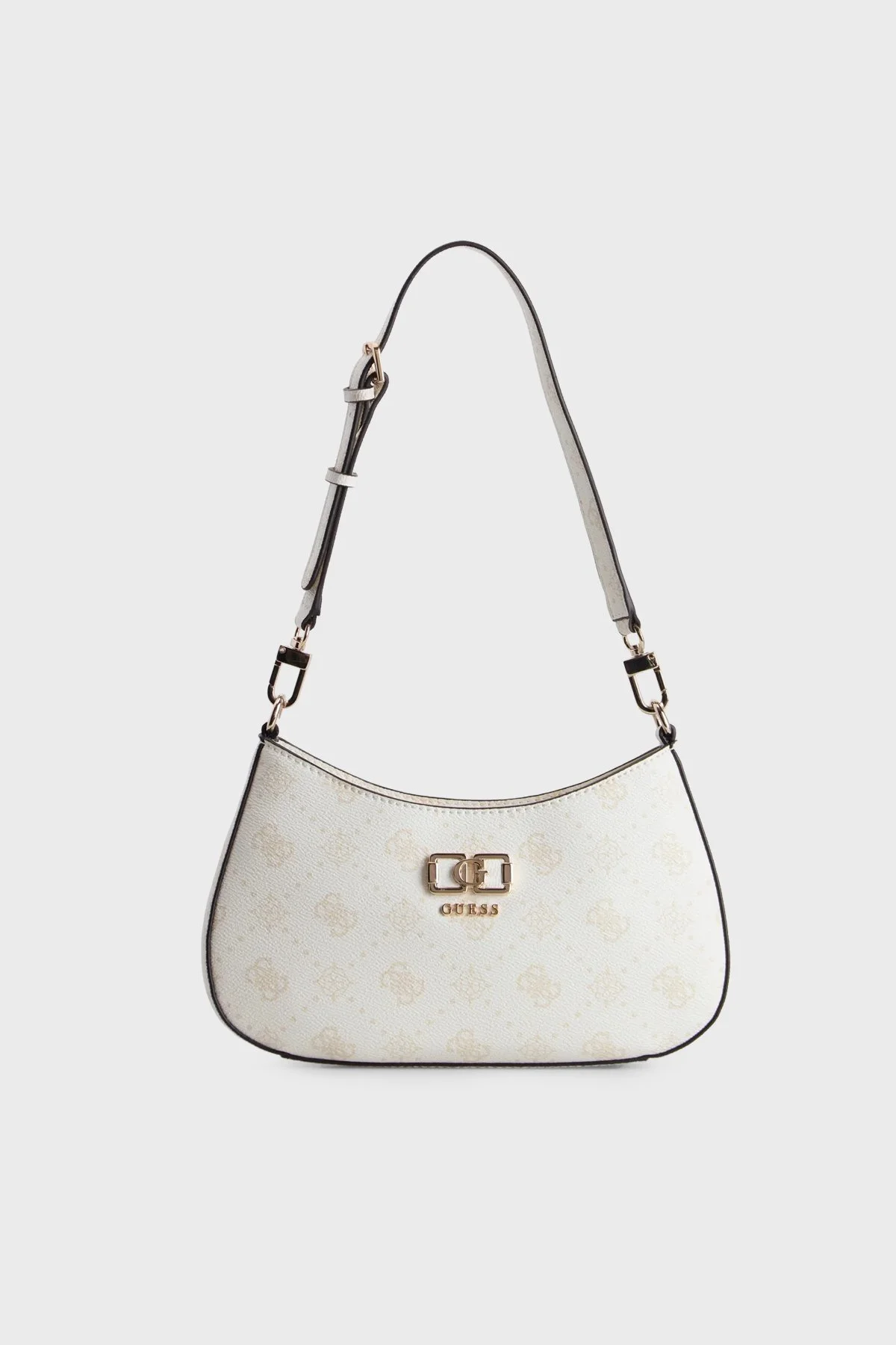 Guess Emelie Logolu Çıkarılabilir Omuz Askılı HWGP9928180 Kadın Çanta HWGP99 28180 WLO Beyaz - 1