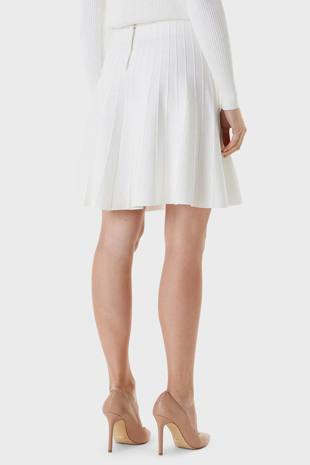 Guess Emmie Regular Fit Normal Bel Mini Boy Triko W5YD65Z0130 Bayan Etek W5YD65 Z0130 G012 BEYAZ - 3