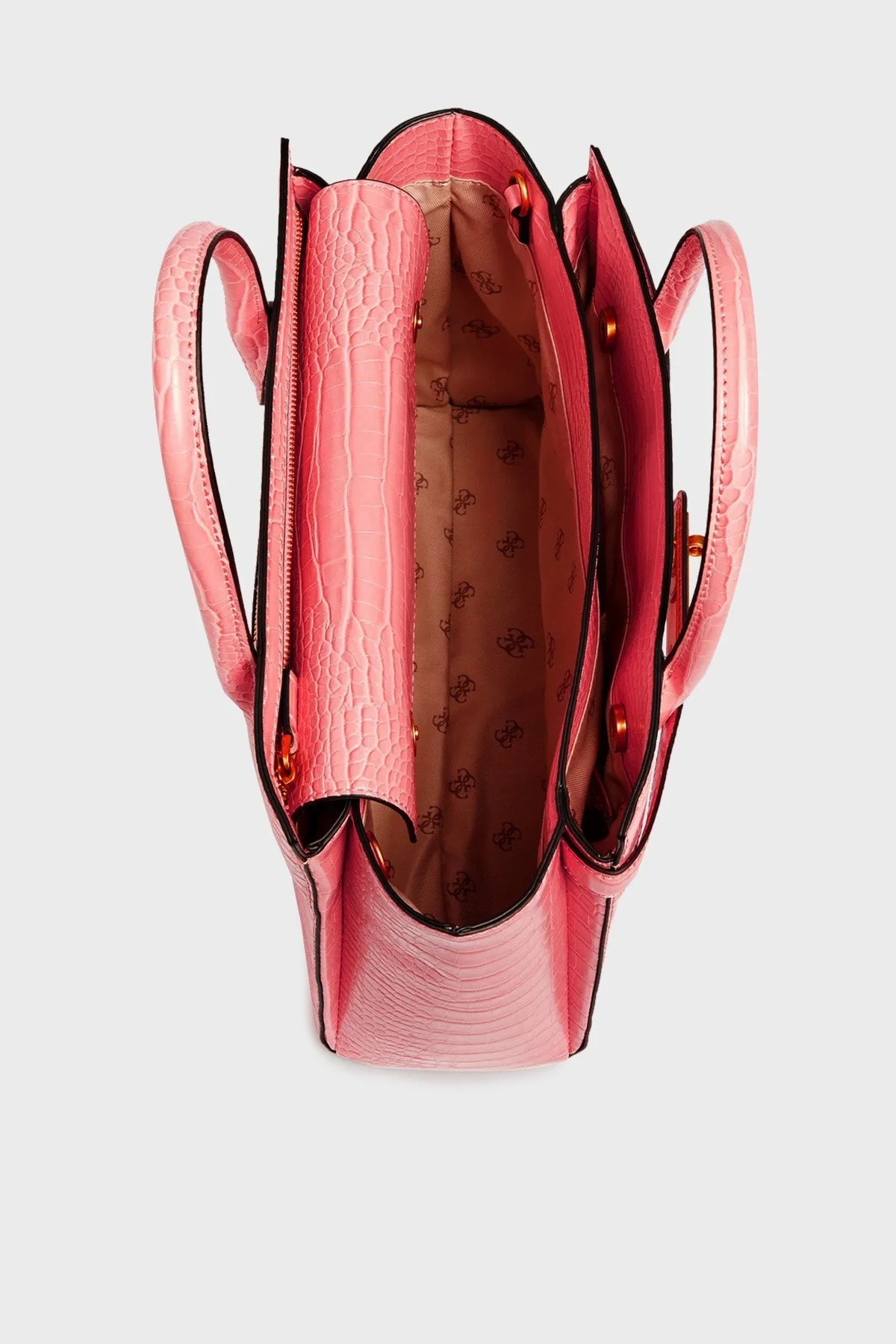 Guess Enisa Timsah Desenli Çıkarılabilir Omuz Askılı Bayan Çanta HWCA8421060 COR MERCAN - 4