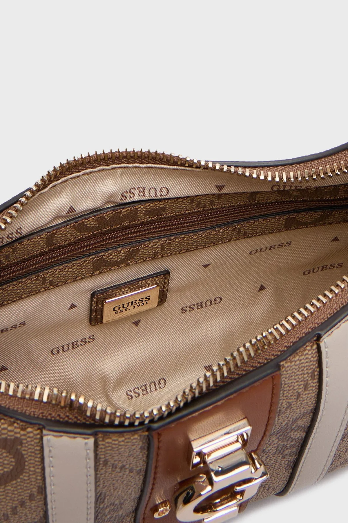 Guess Erenia 4G Logolu Zincir Askılı HWSO7838180 Bayan Çanta HWSO78 38180 LTL KAHVE - 5