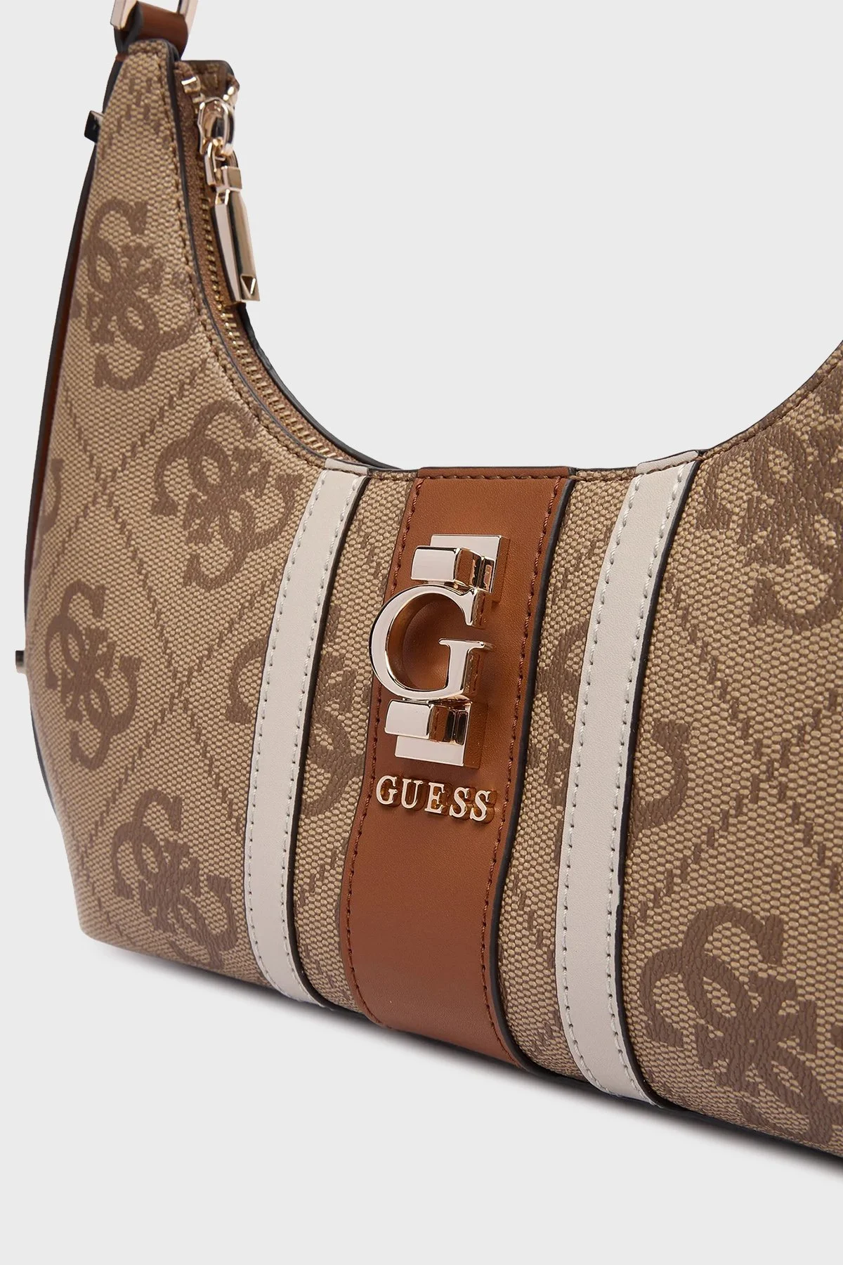 Guess Erenia 4G Logolu Zincir Askılı HWSO7838180 Bayan Çanta HWSO78 38180 LTL KAHVE - 6