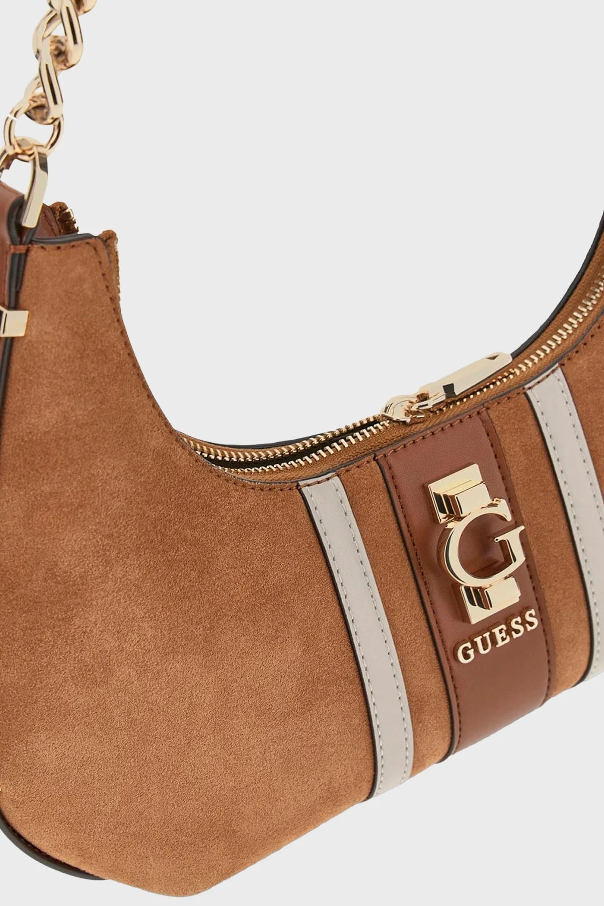 Guess Erenia Hakiki Deri Mini Omuz Askılı HWSB7838180 Bayan Çanta HWSB78 38180 CGM TABA - 4