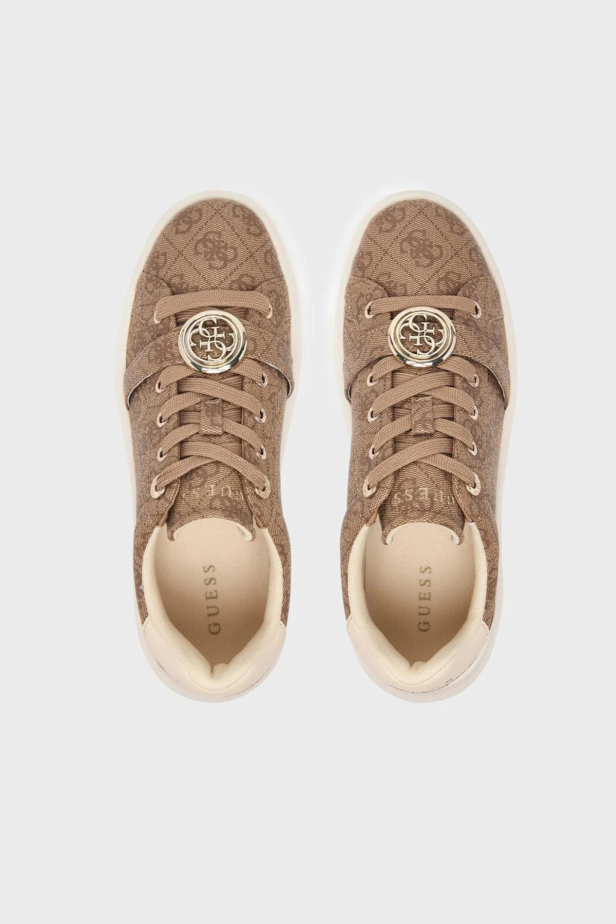 Guess Erizo 4G Logolu Sneaker FLFEZ2FAL12 Kadın Ayakkabı FLFEZ2 FAL12 BROWN Kahve-krem - 3