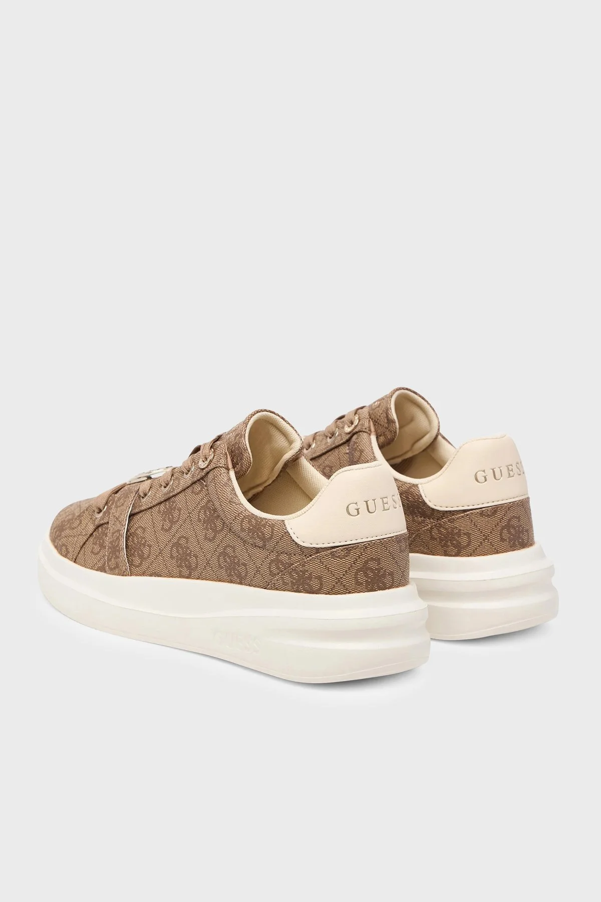 Guess Erizo 4G Logolu Sneaker FLFEZ2FAL12 Kadın Ayakkabı FLFEZ2 FAL12 BROWN Kahve-krem - 4
