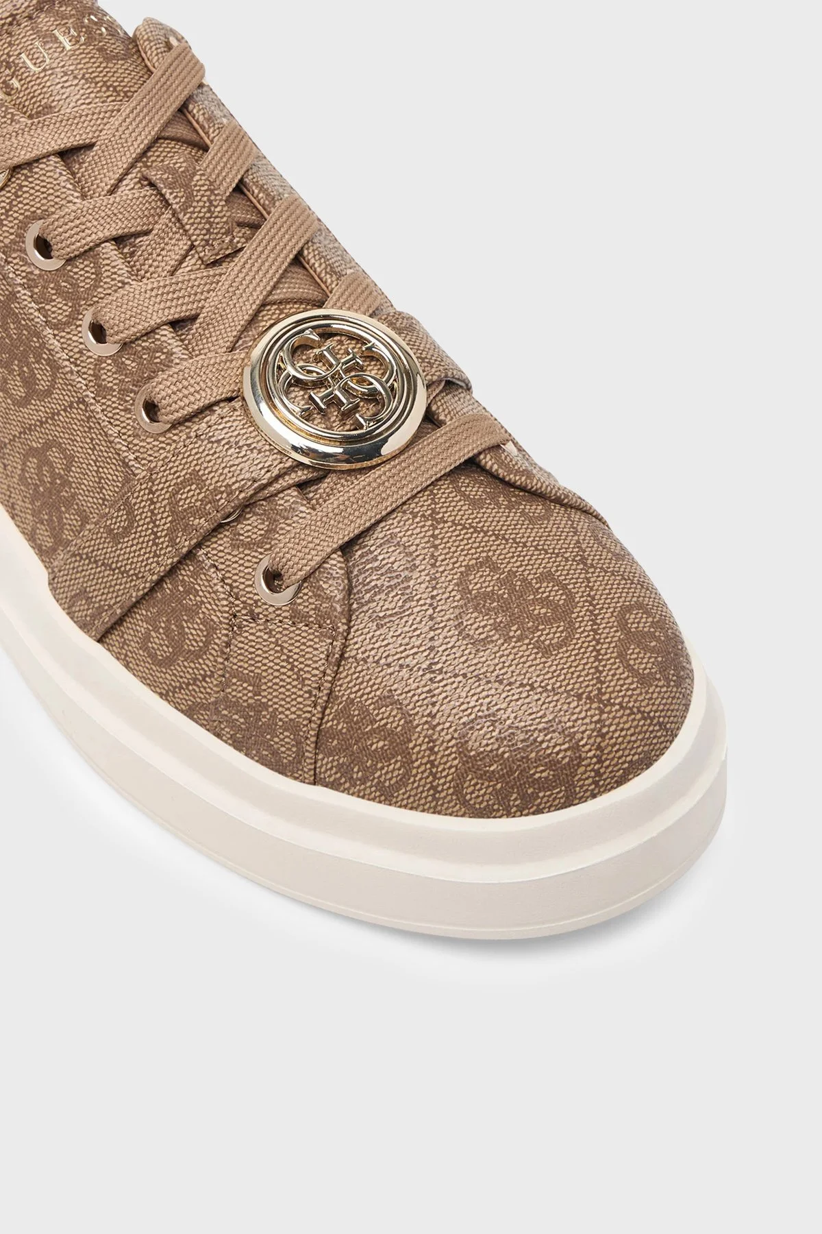 Guess Erizo 4G Logolu Sneaker FLFEZ2FAL12 Kadın Ayakkabı FLFEZ2 FAL12 BROWN Kahve-krem - 6