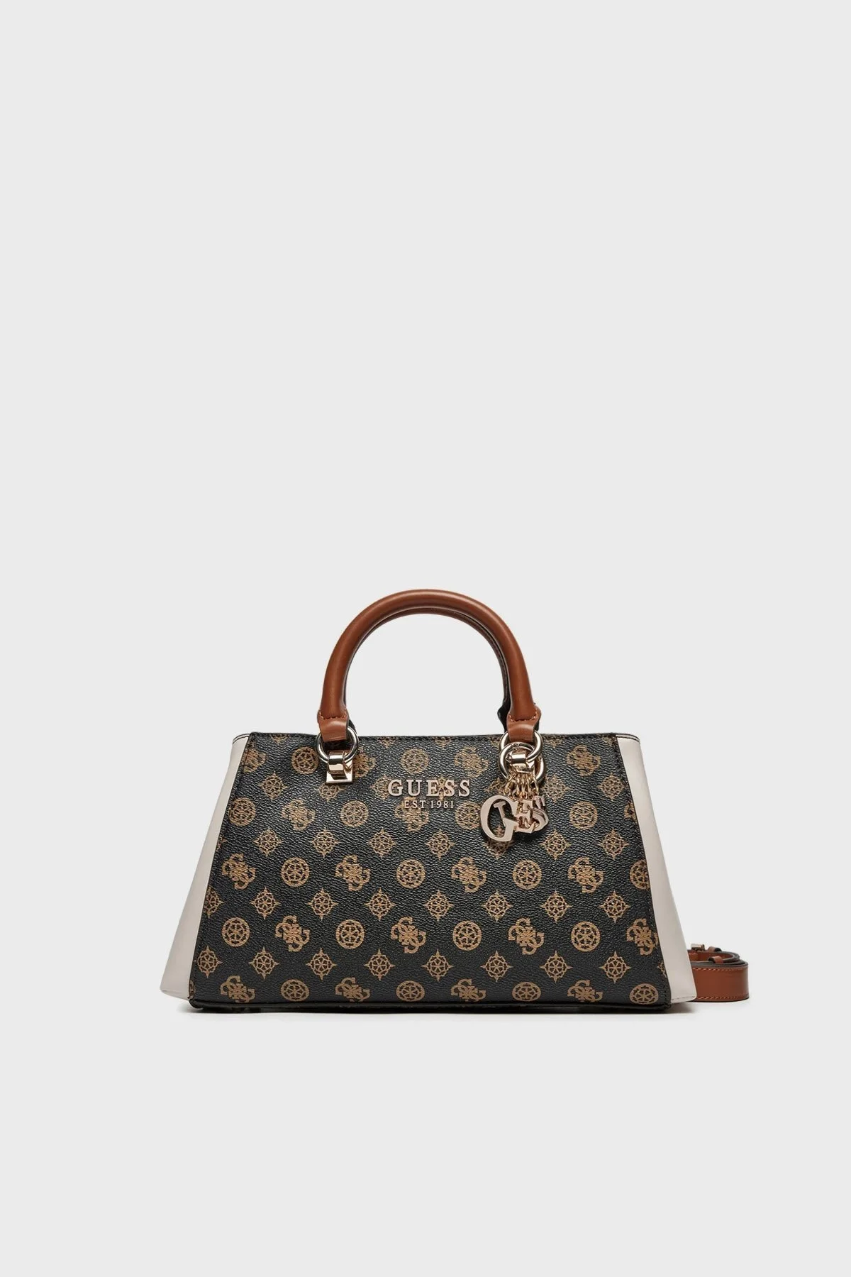 Guess Evelune Logolu Çıkarılabilir Askılı HWPC9353060 Bayan Çanta HWPC93 53060 MOM SİYAH - 1