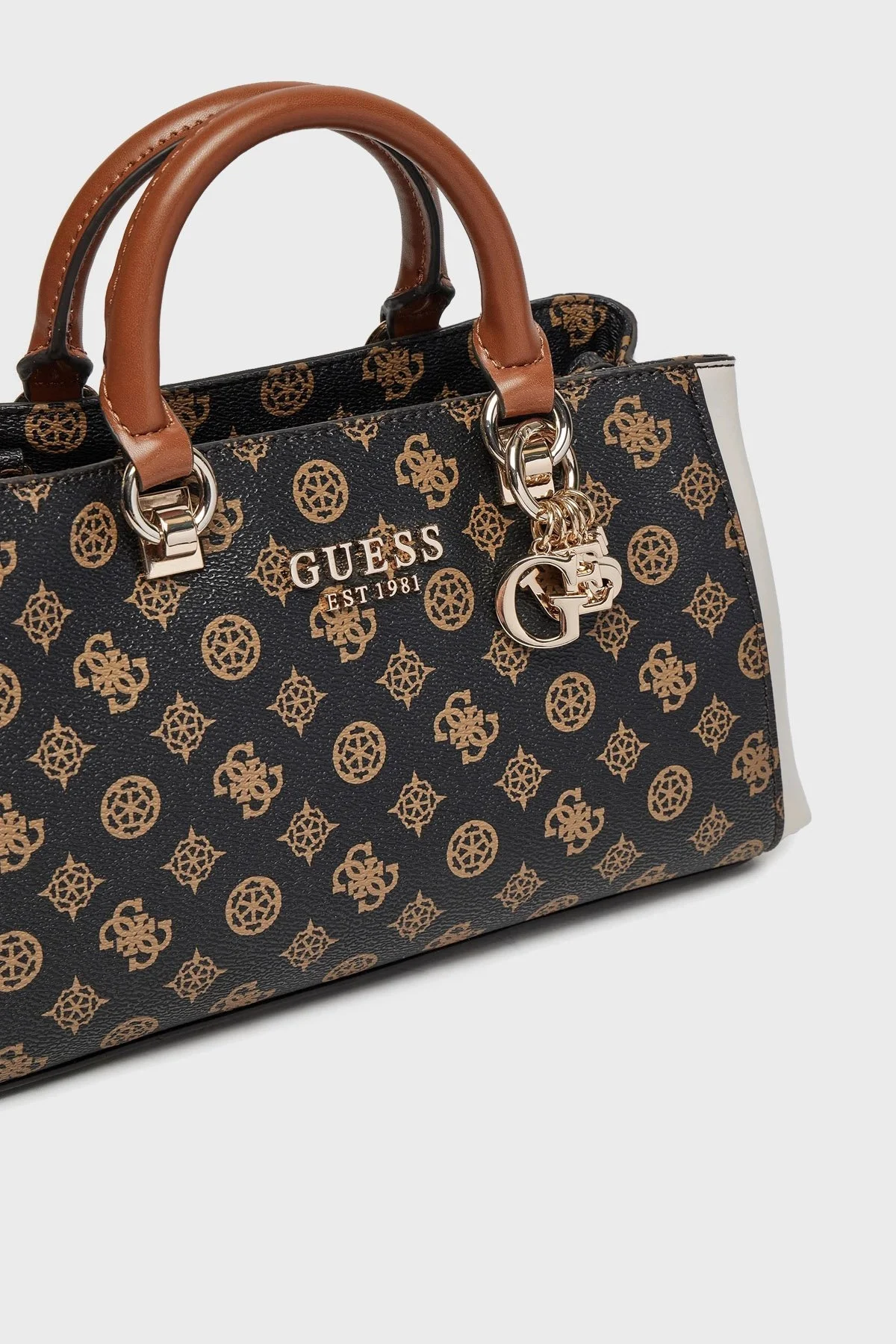 Guess Evelune Logolu Çıkarılabilir Askılı HWPC9353060 Bayan Çanta HWPC93 53060 MOM SİYAH - 4