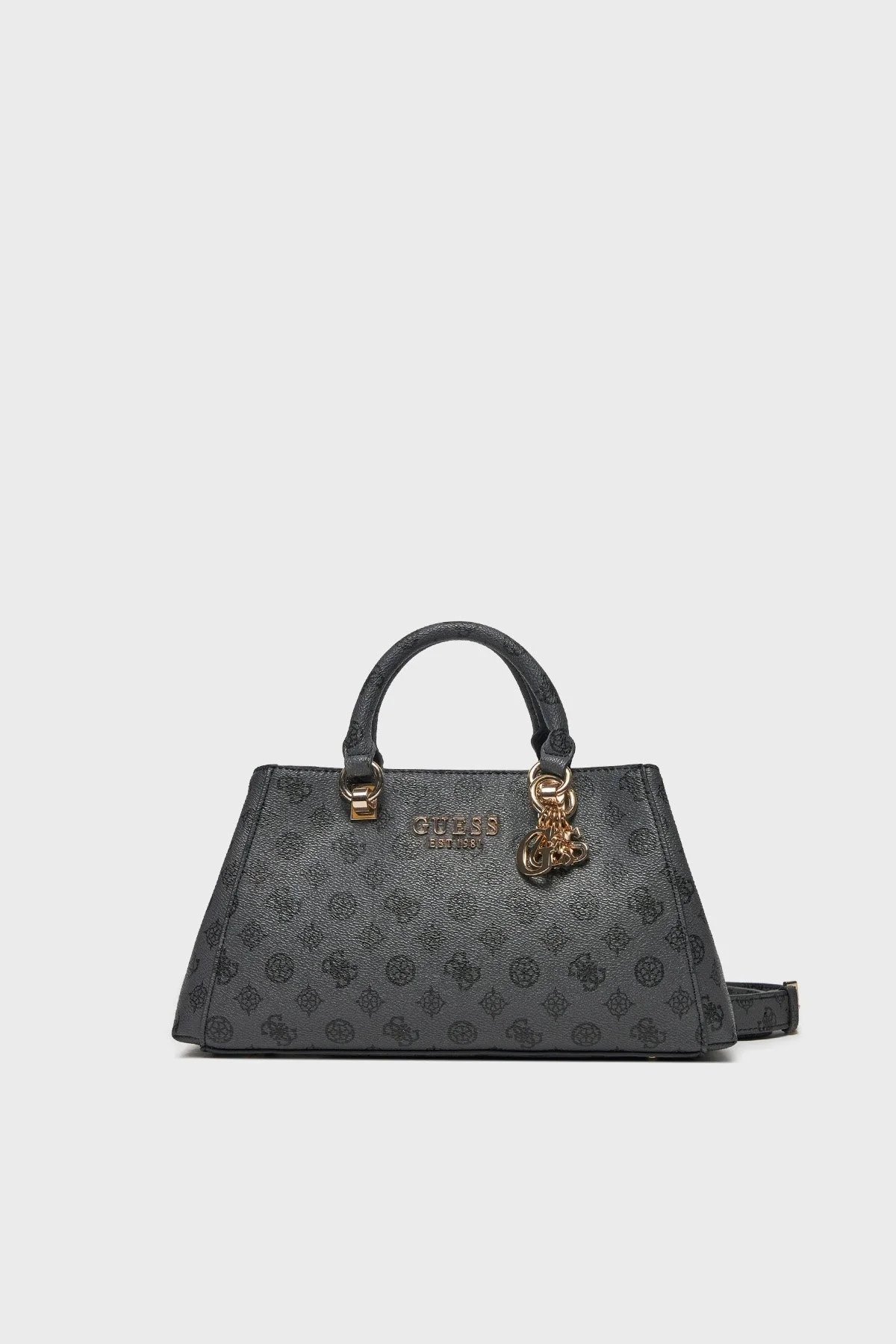 Guess Evelune Logolu Çıkarılabilir Askılı HWPG9353060 Bayan Çanta HWPG93 53060 CHG ANTRASİT - 1