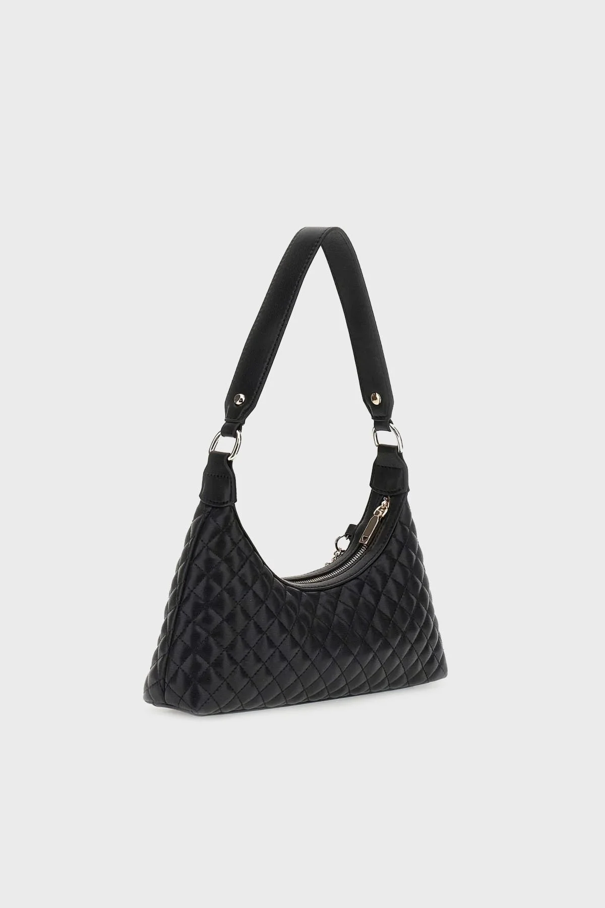 Guess Everlee Kapitoneli Taşlı Charm Detaylı Sabit Tutma Saplı HWEG8679180 Bayan Çanta HWEG86 79180 BLA SİYAH - 2