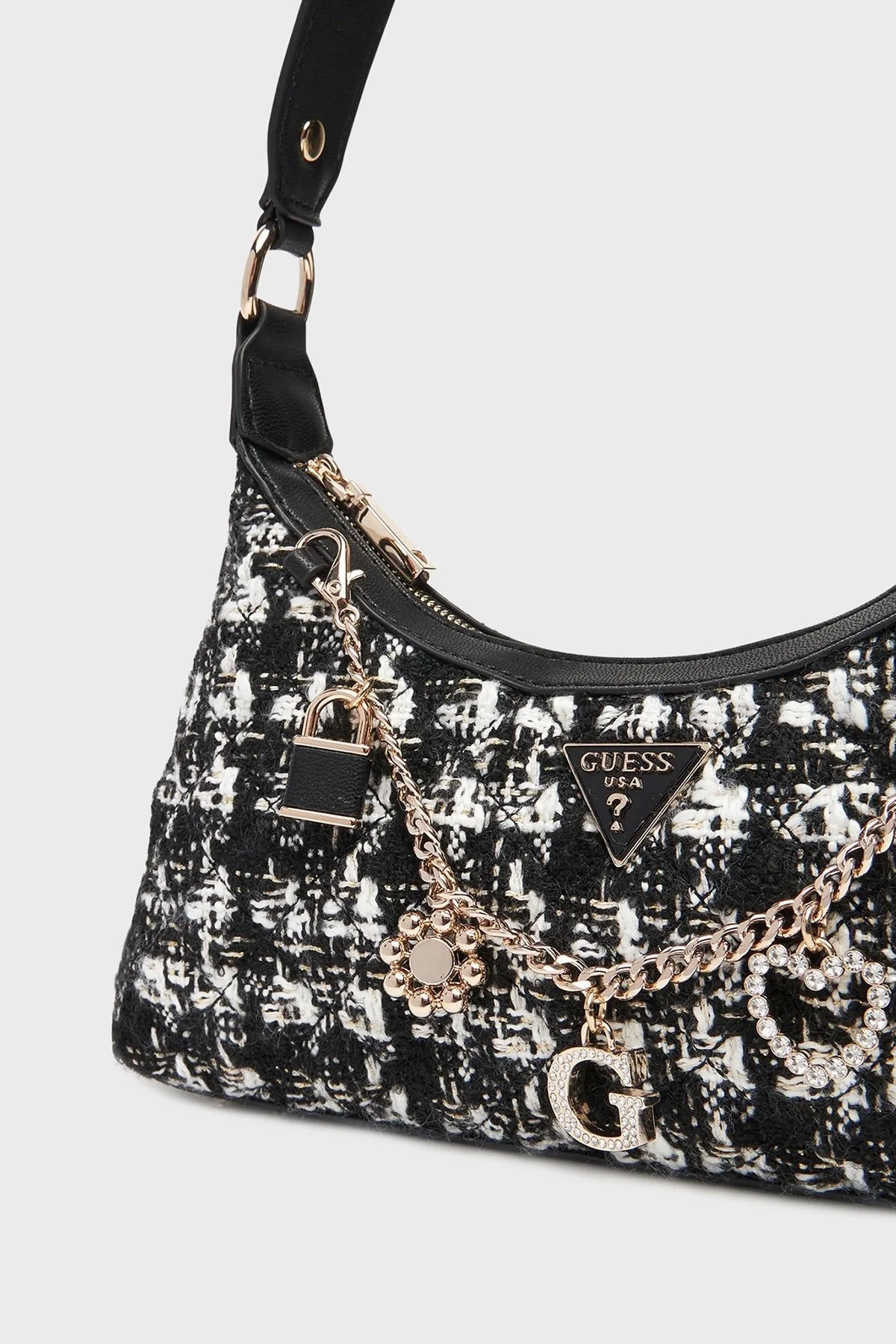 Guess Everlee Omuz Askılı Tüvit HWTB8679180 Bayan Çanta HWTB86 79180 BML SİYAH - 6