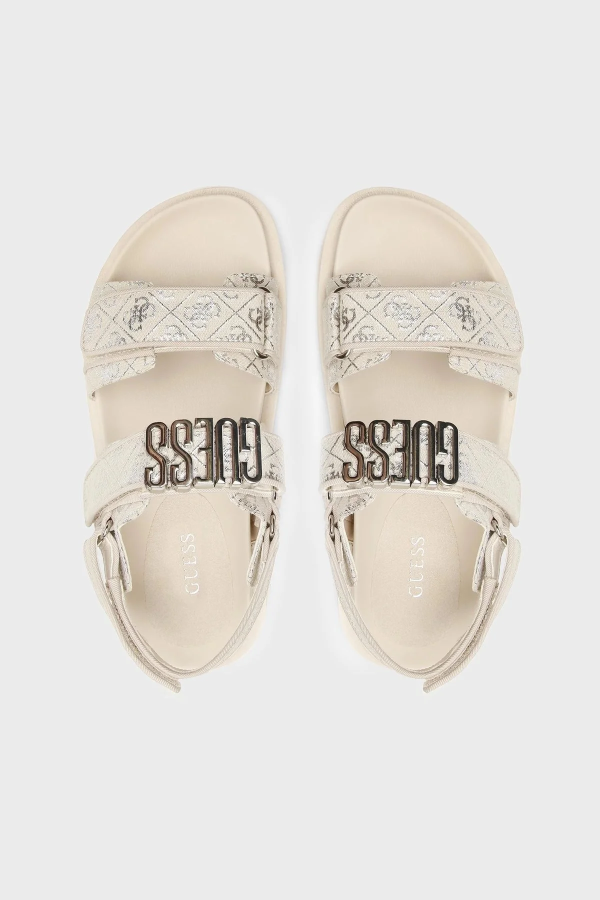 Guess Fabelis Logolu FL6FBSFAL03 Bayan Sandalet FL6FBS FAL03 BEISI BEJ - 5