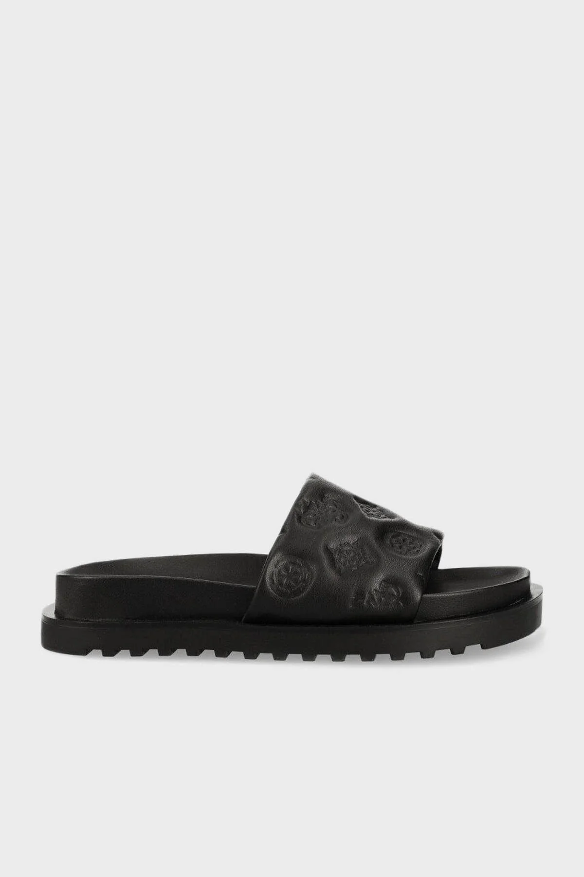 Guess Fabetza Şakayık Logolu Düz Bayan Terlik FL6BZT ELE19 BLACK SİYAH - 1