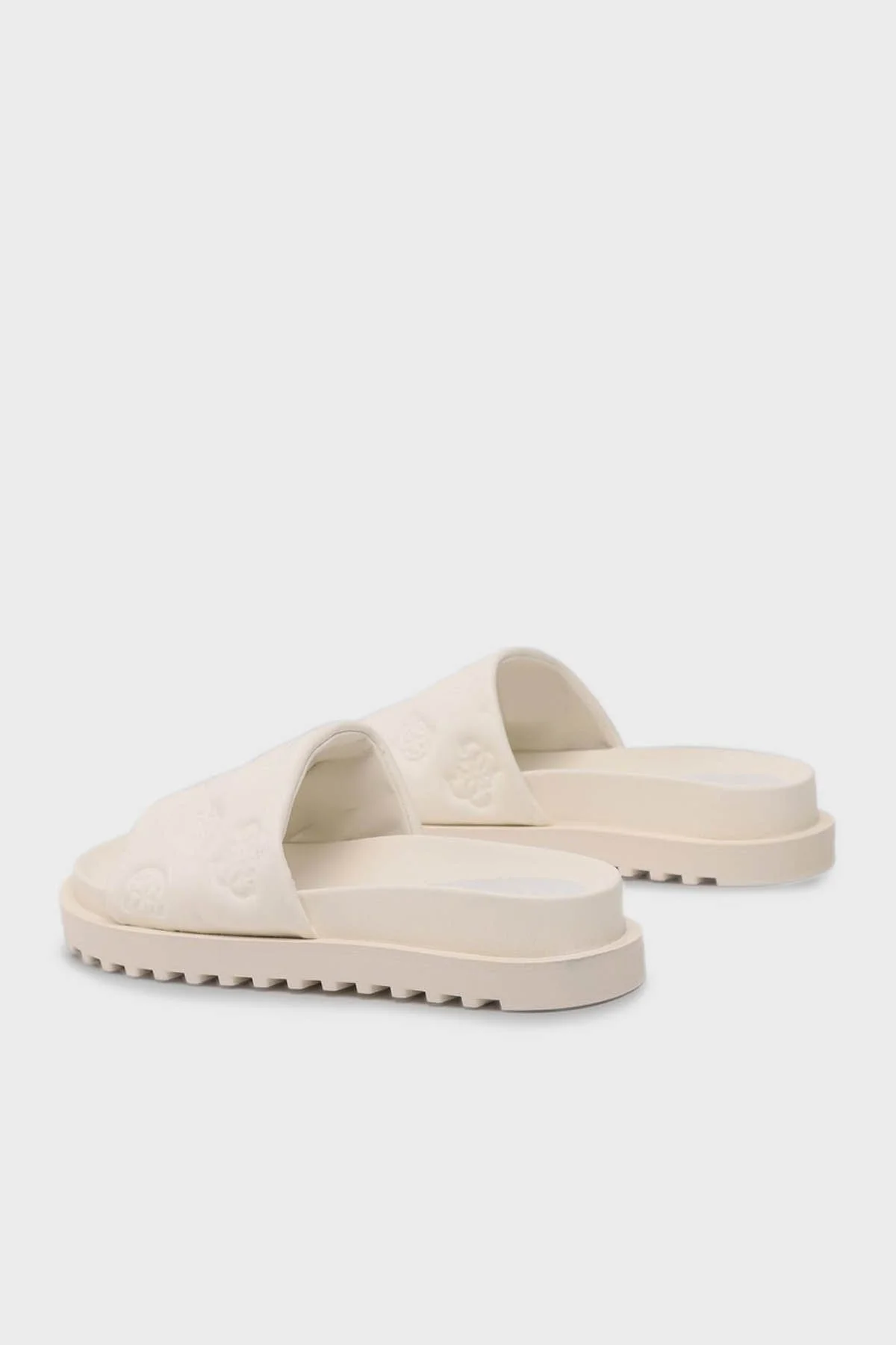 Guess Fabetza Şakayık Logolu Düz Bayan Terlik FL6BZT ELE19 WHITE BEYAZ - 2