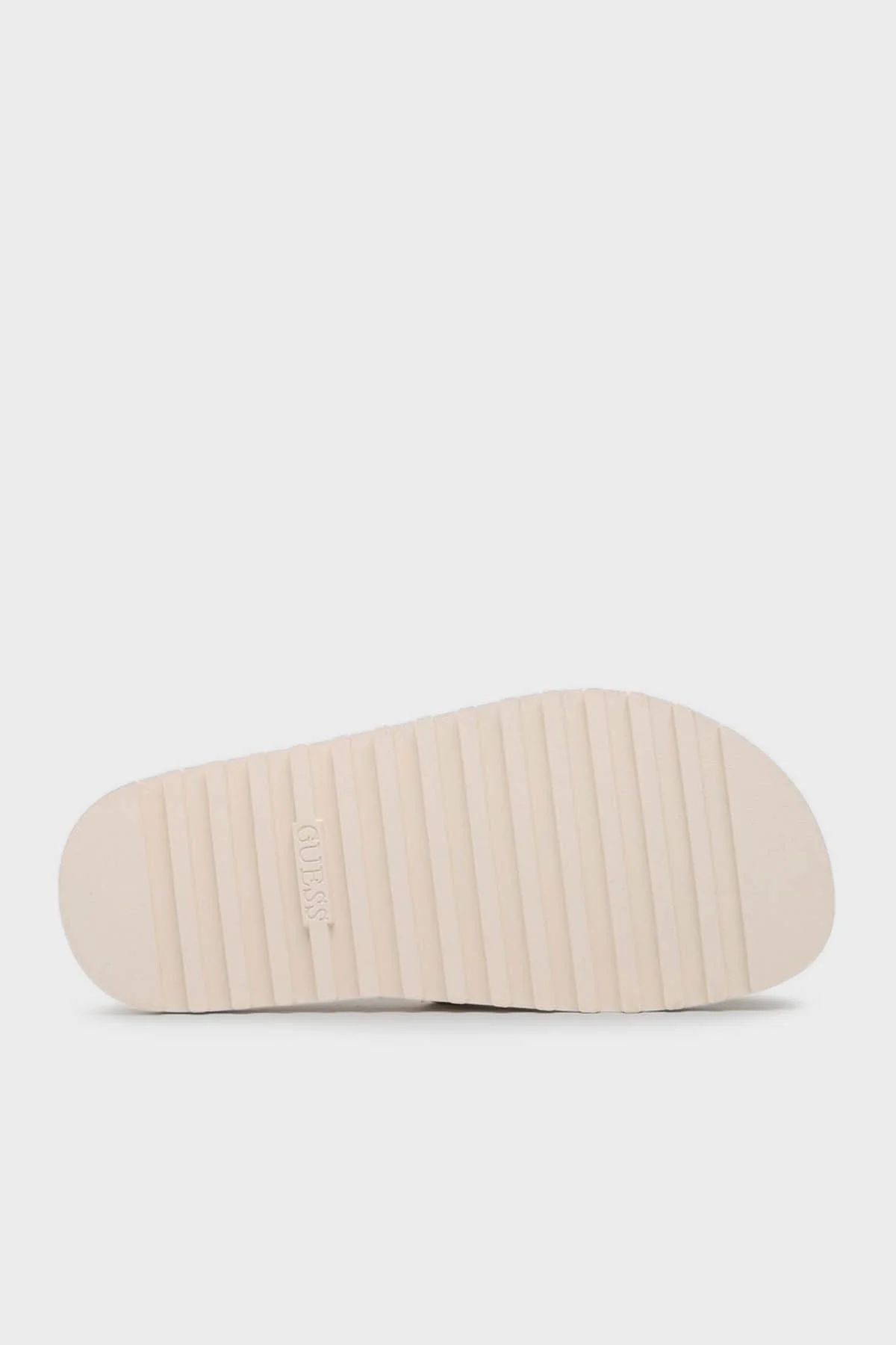 Guess Fabetza Şakayık Logolu Düz Bayan Terlik FL6BZT ELE19 WHITE BEYAZ - 4